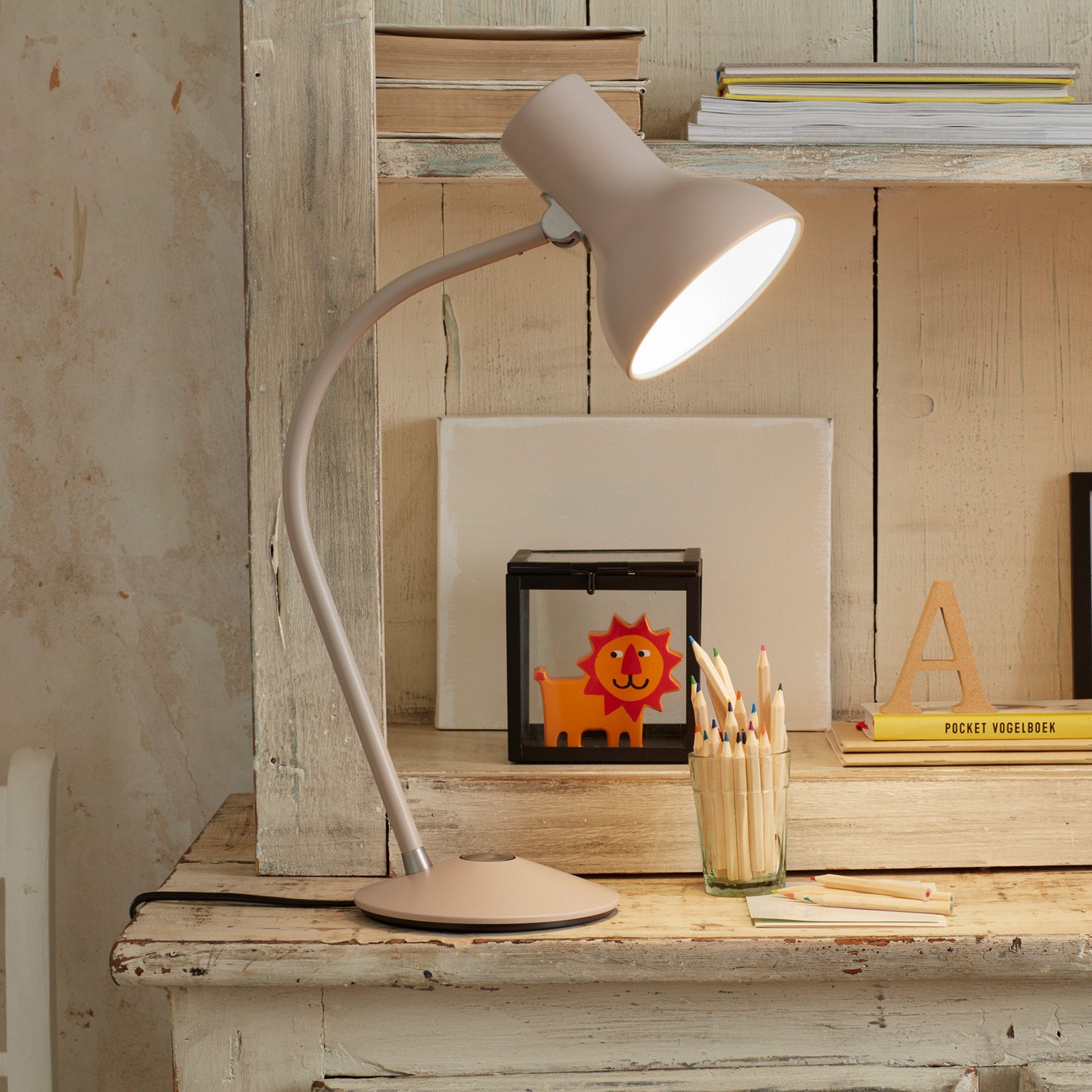 Anglepoise Type 75 Mini lampă de masă gri bursuc - Studiu / Birou - Design - Metal