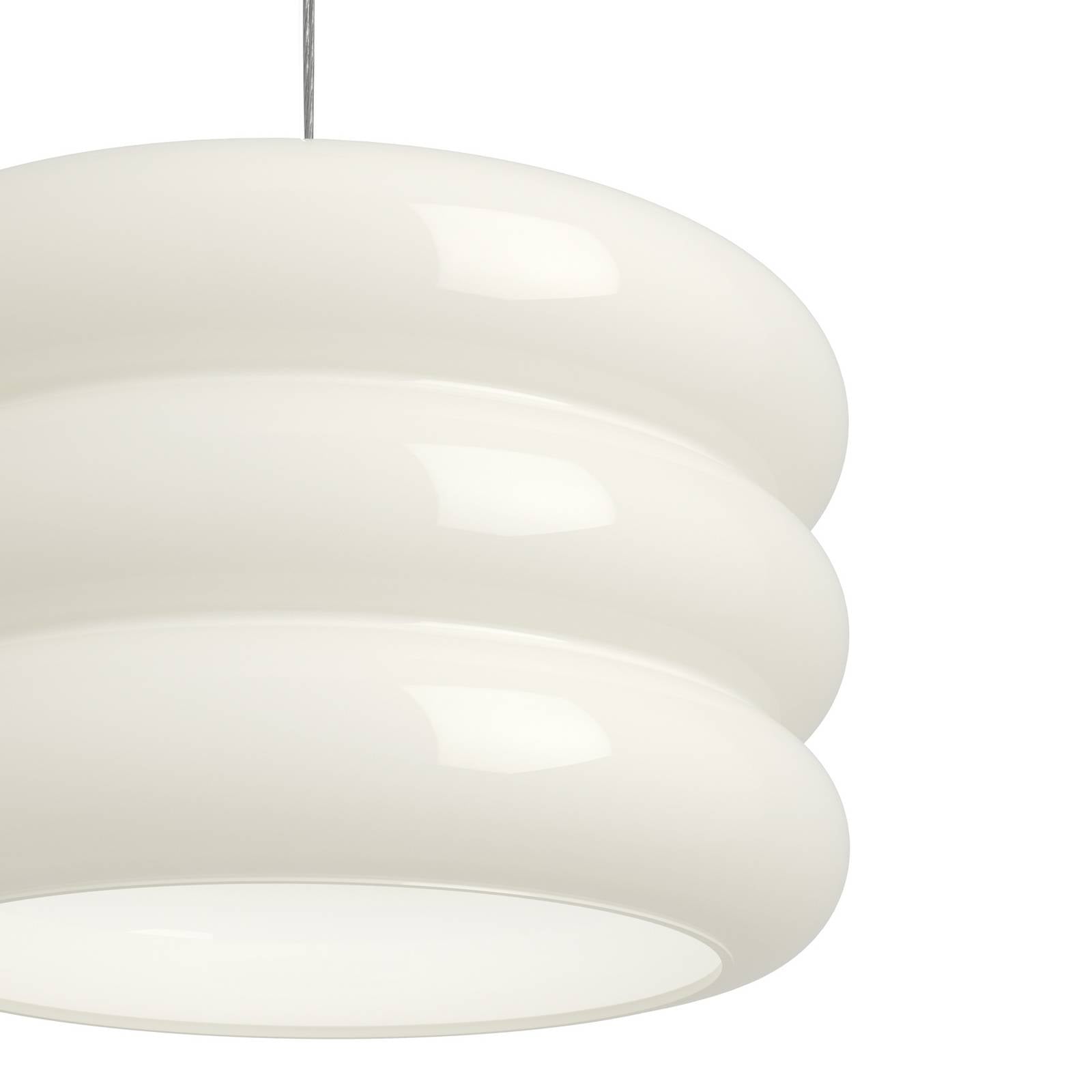 EGLO Hanglamp Tortora, wit, Ø 30 cm, glas, E27