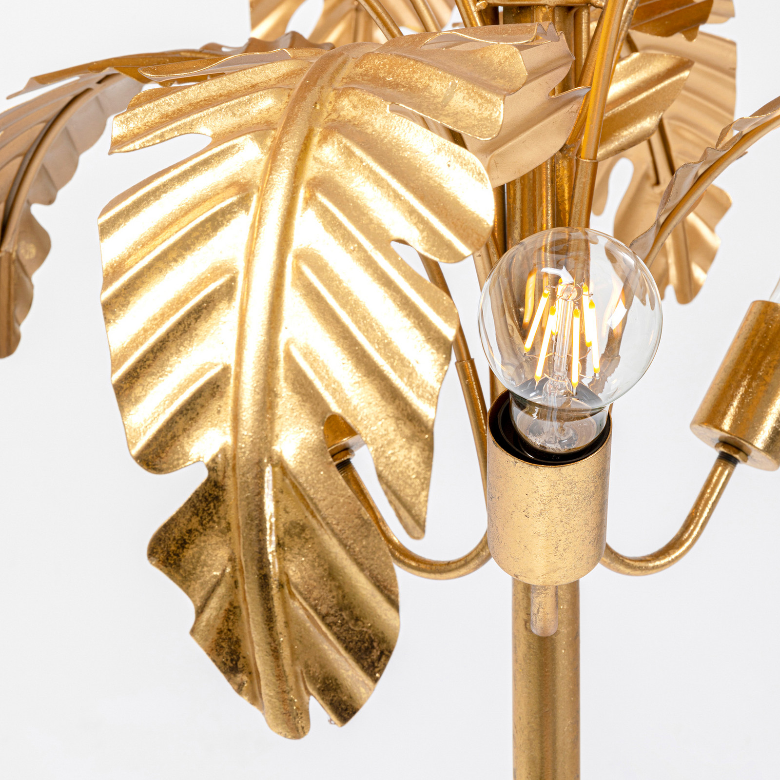 Kare Homem Ouro Candeeiro De Pé Palmera, 170 Cm De Altura, Latão