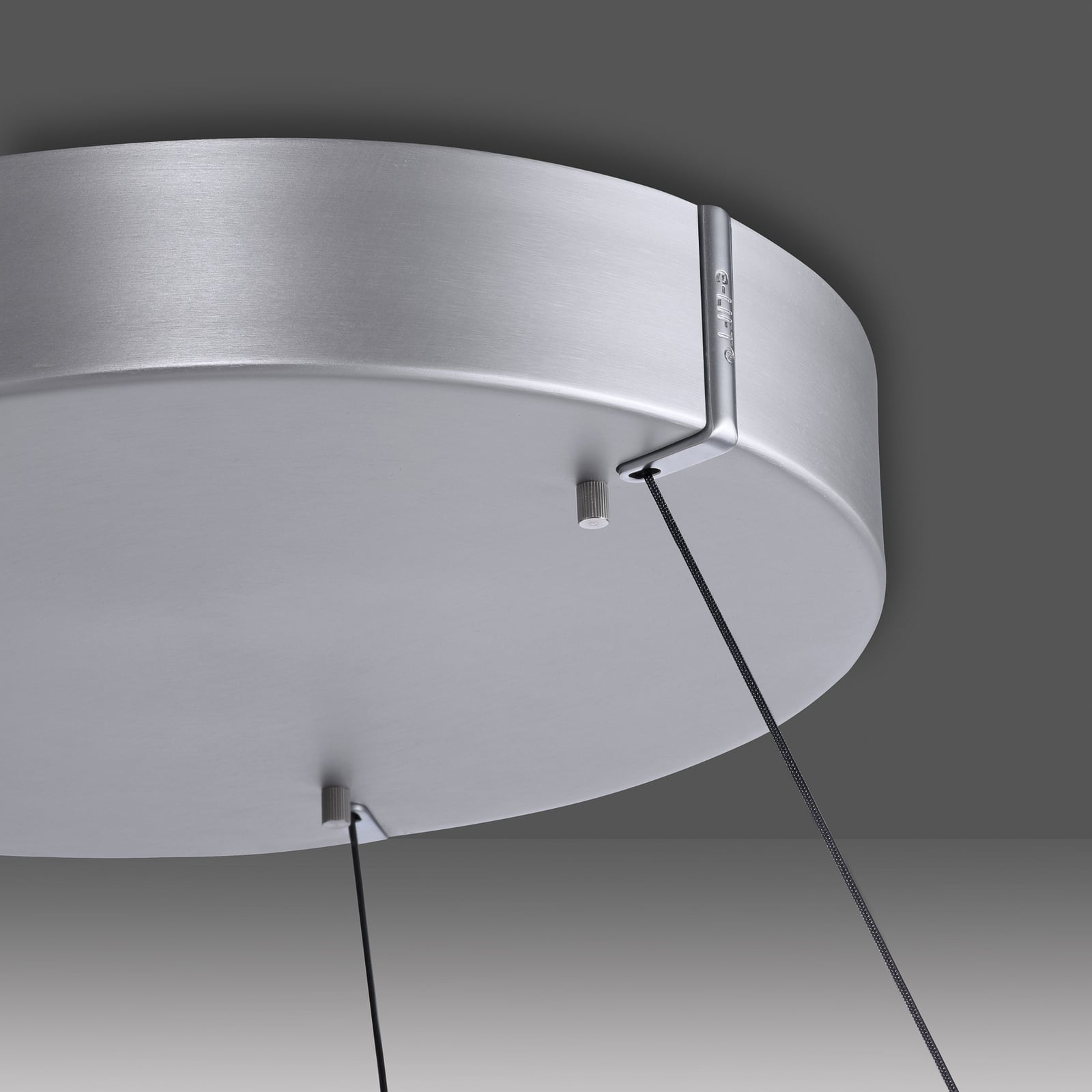 E-Loop LED-Hängelampe, stone, Ø 50 cm, Aluminium, CCT - PURE E-Loop LED-Hängelampe, stone, Ø 50 cm, Aluminium, CCT - PURE