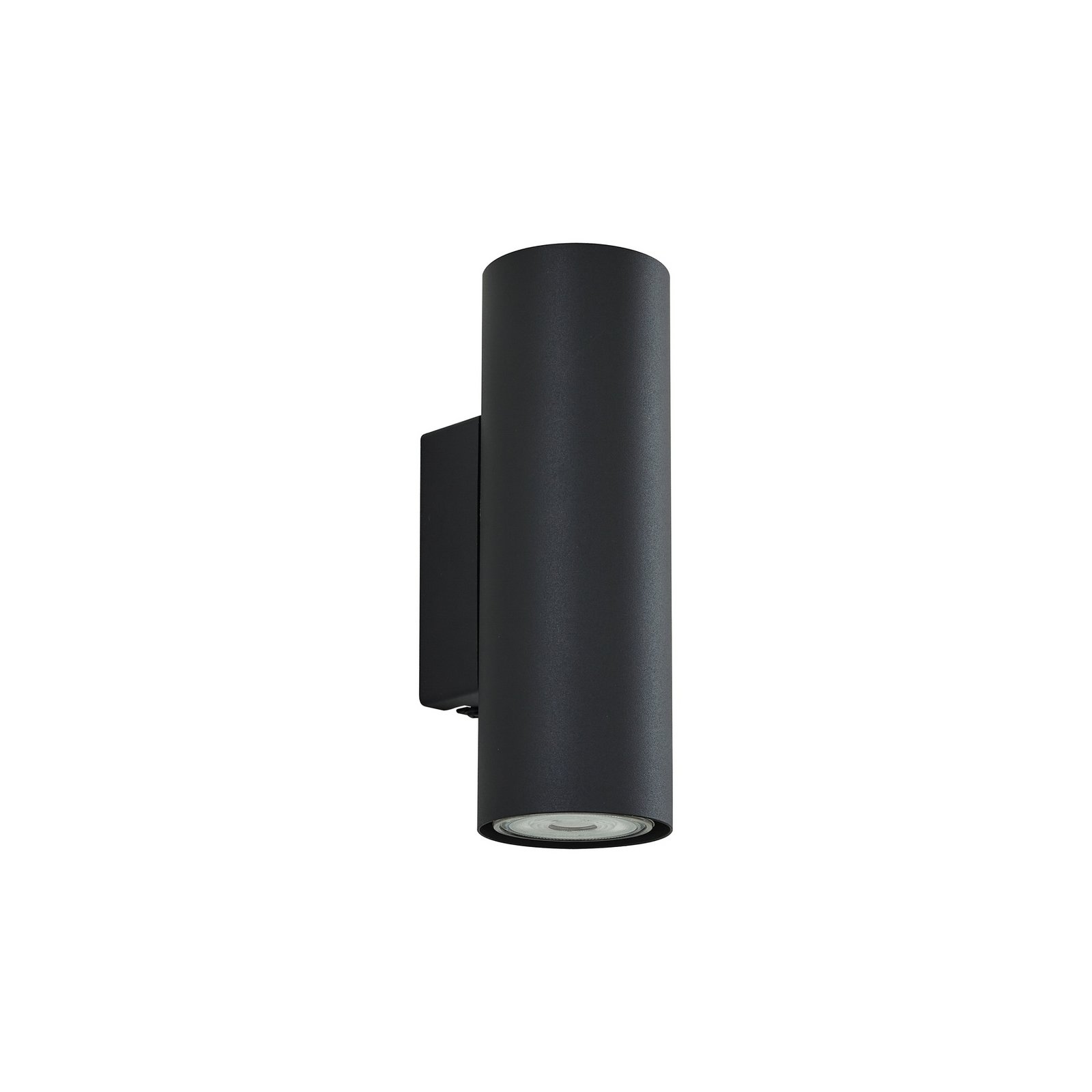 Lindby wall light Joffrey, 18 cm, black, up/down, GU10