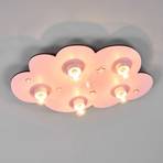 Φωτιστικό οροφής σύννεφο ροζ 5-φωτο