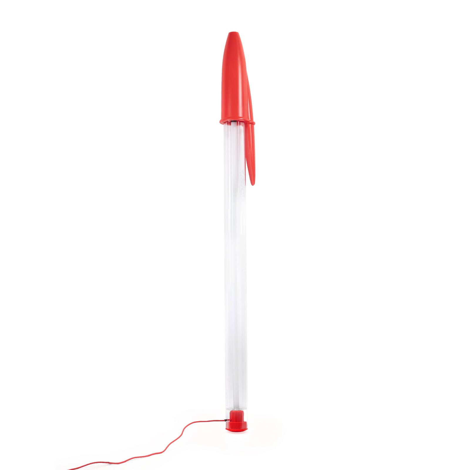 SELETTI LED hanglamp BIC, rood, lengte 173 cm