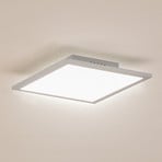 Lindby LED panel Enhife, white, 30 x 30 cm, metal