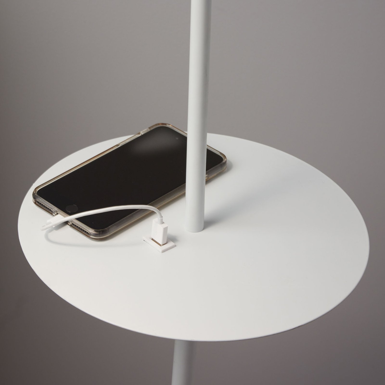 Linear Stojací lampa USB Bílá - Markslöjd
