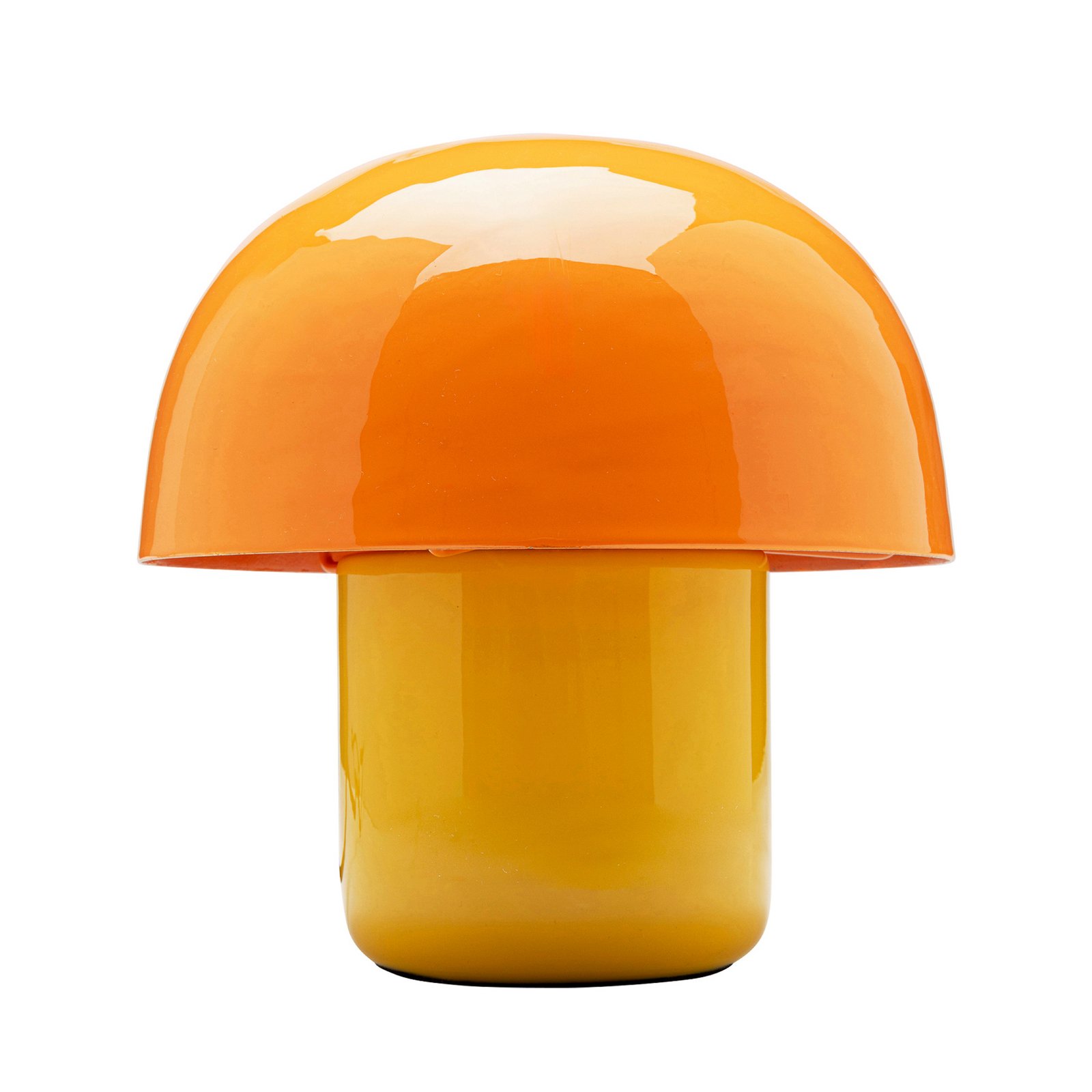 Kare galda lampa Mushroom, oranža, metāls, 20 cm, E14