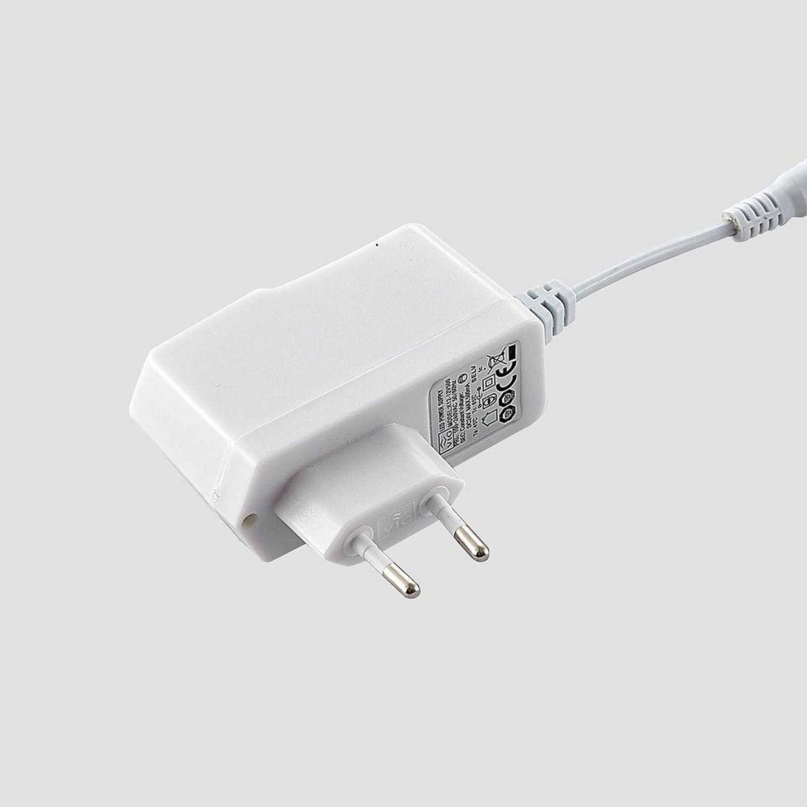 Edano LED Pöytävalaisin White/Chrome - Lucande
