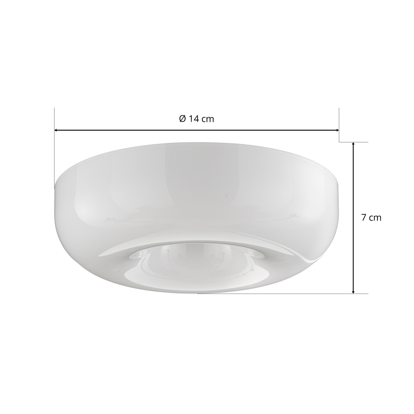 Foscarini Circus piccola plafoniera vetro, Ø 32cm