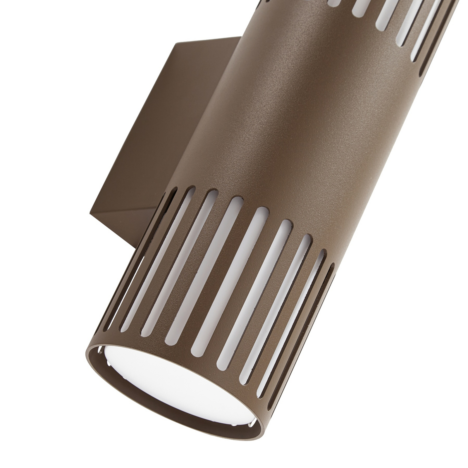 Lindby Външна стена Lurinda, 2-крилна, кафява, Ø10 cm, IP44