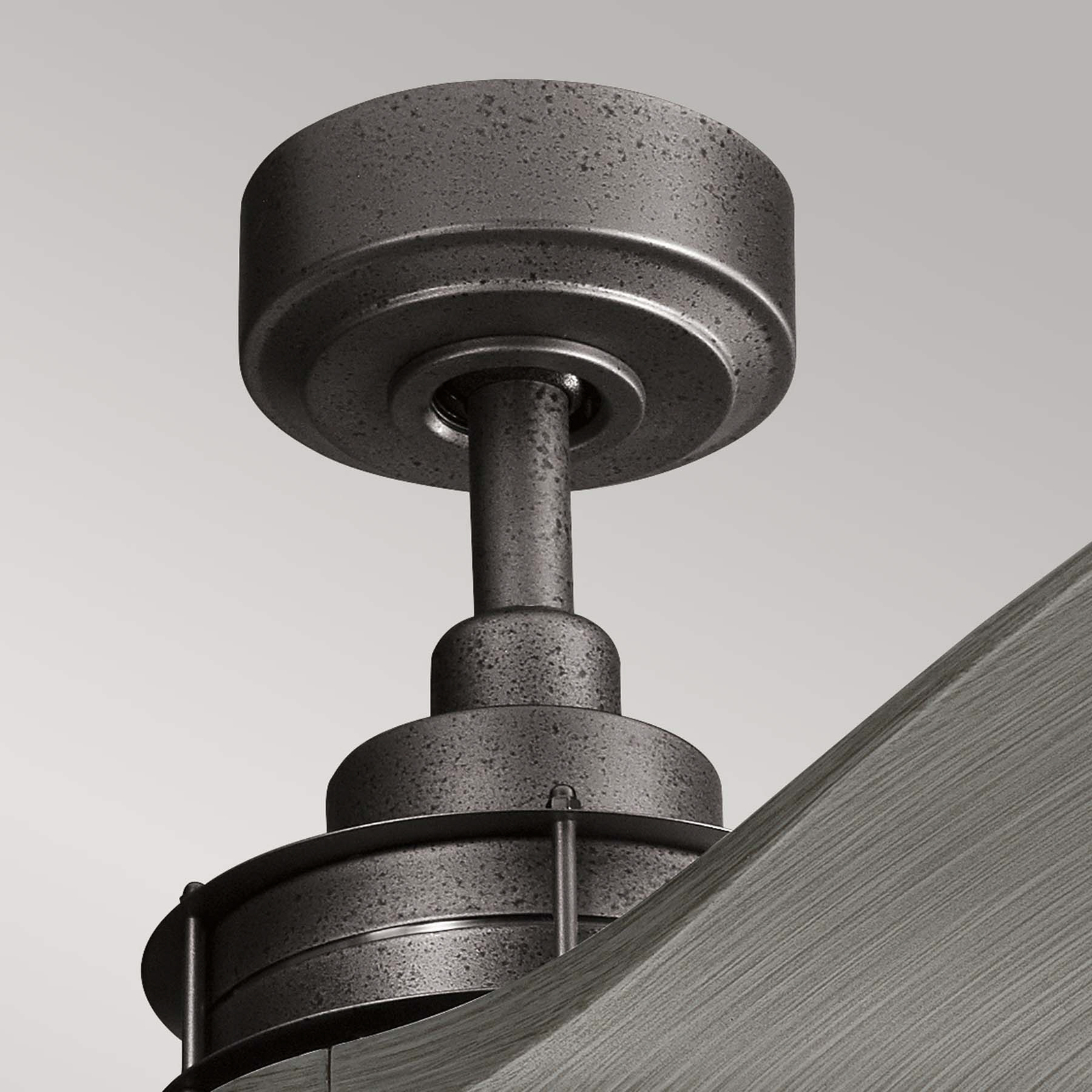 Ventilateur de plafond Ried, à trois pales, couleur fer