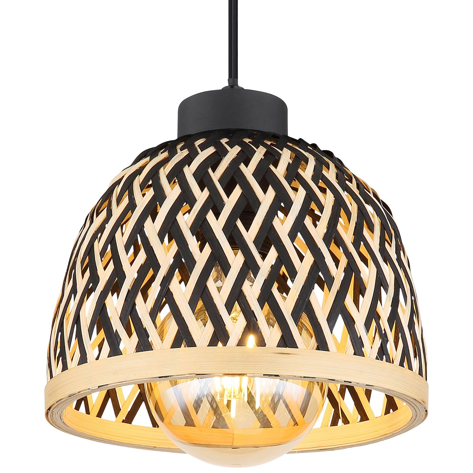 Colly pendant light bamboo mesh lampshade, Ø 20 cm