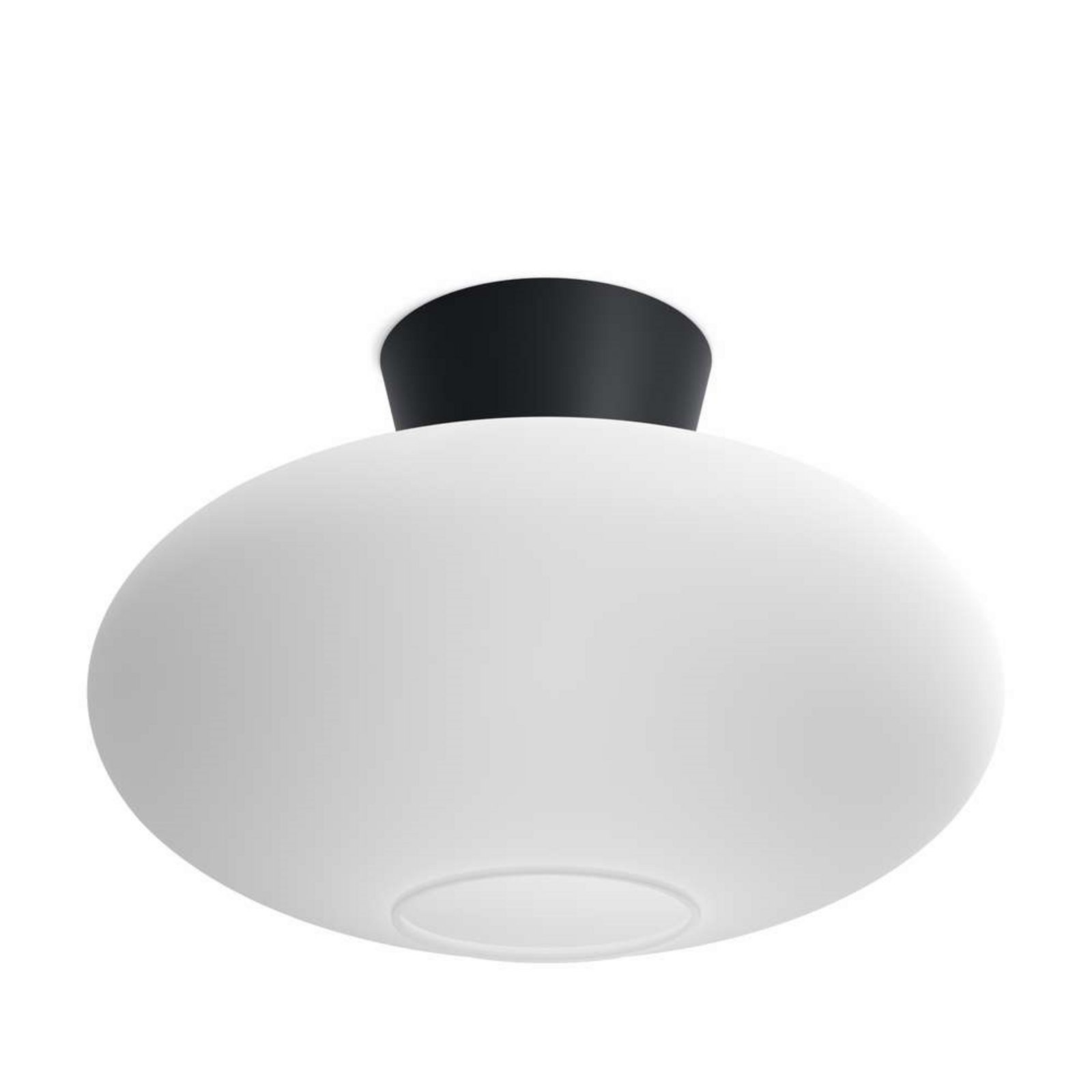 Bullo Ceiling Lamp XL Ø38 Matt Black/Opal - Belid