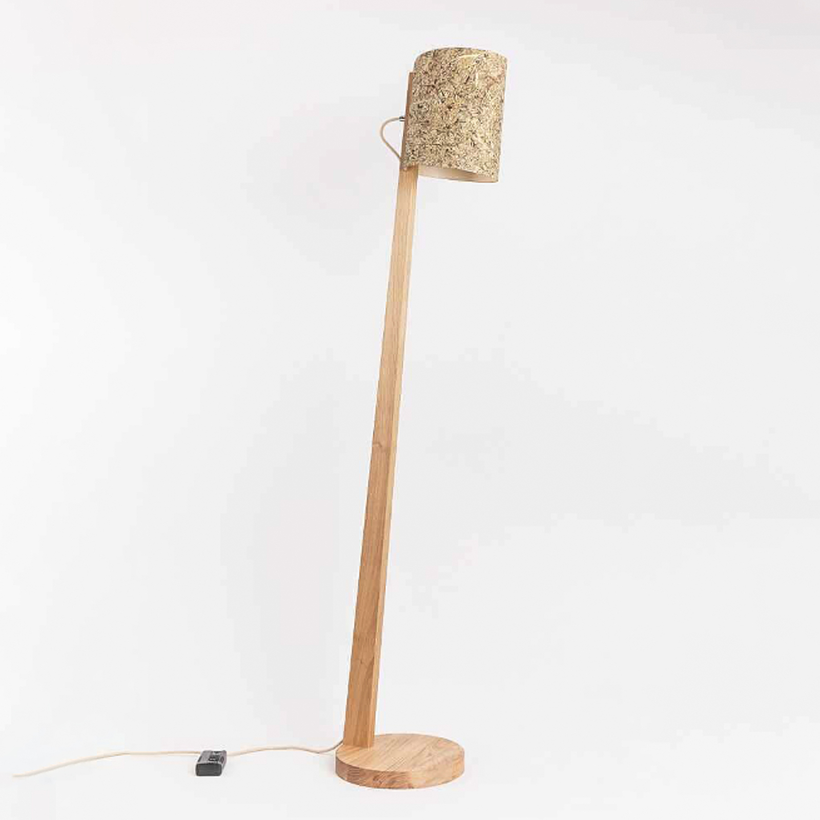 ALMUT 1411 stojací lampa válcová Ø30cm čisté seno