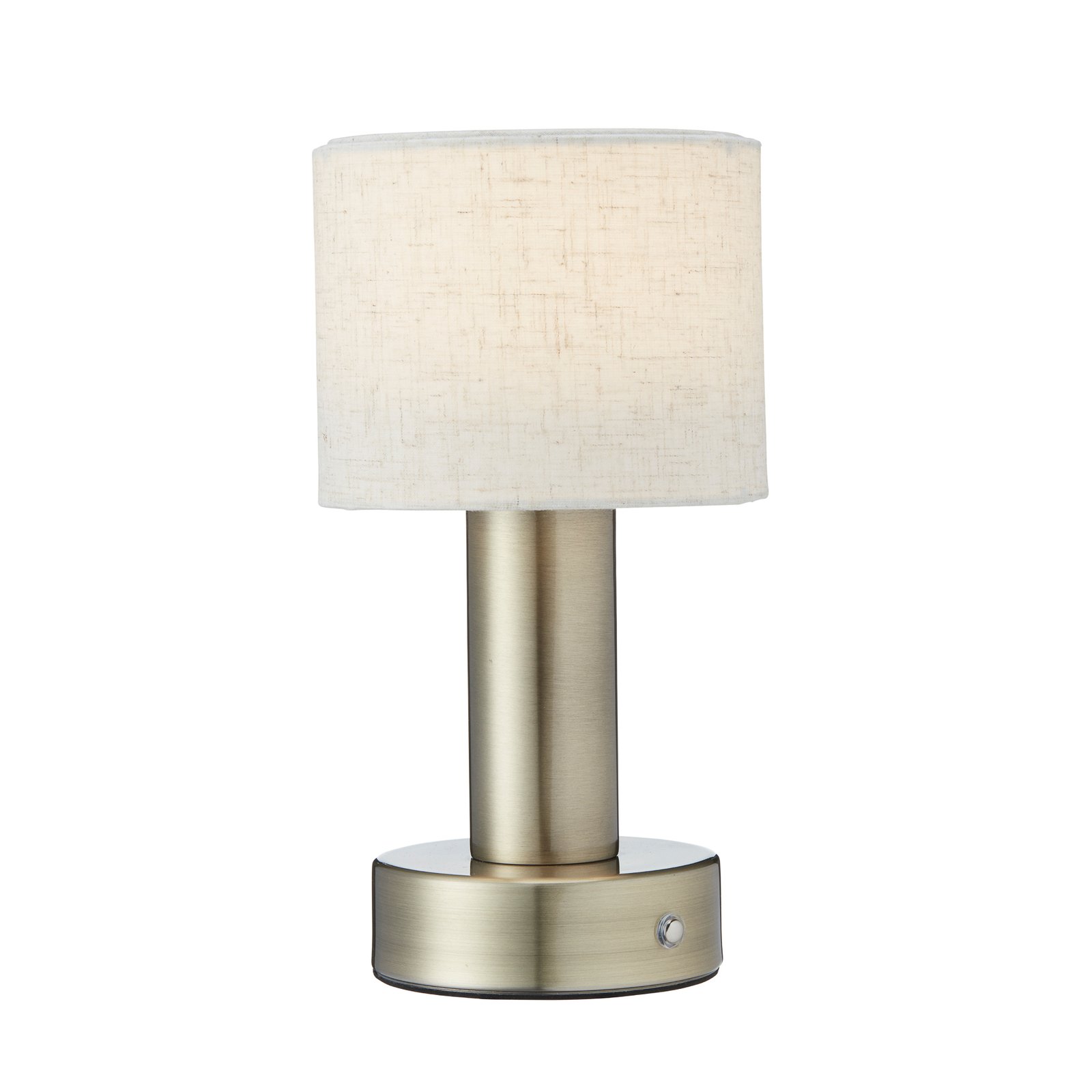 PR Home Tiara Lampe de table à accu, CCT, lin/laiton