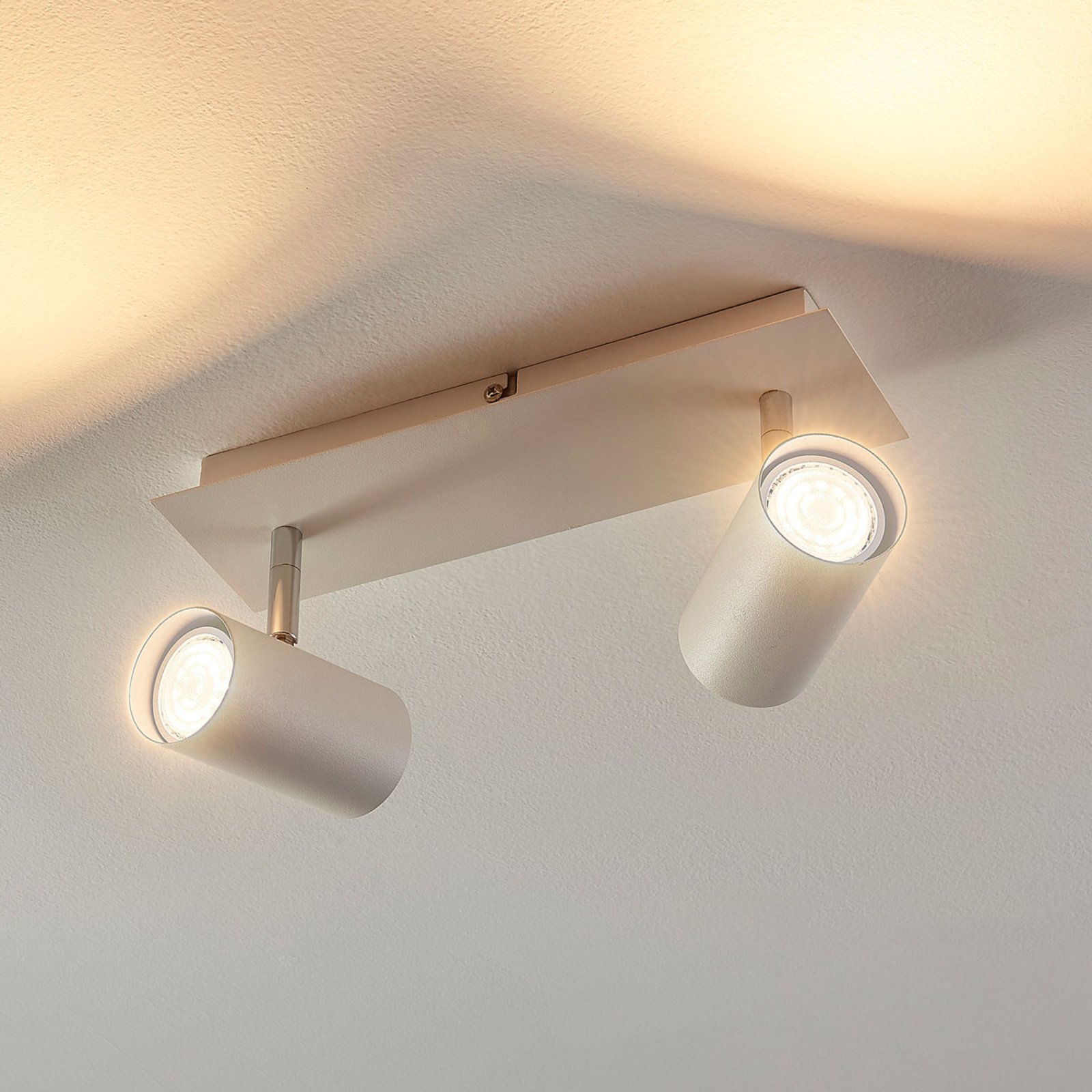 Geweldige eik Potentieel Bruin IIuk - 2-lichts LED spot voor muur en plafond | Lampen24.nl