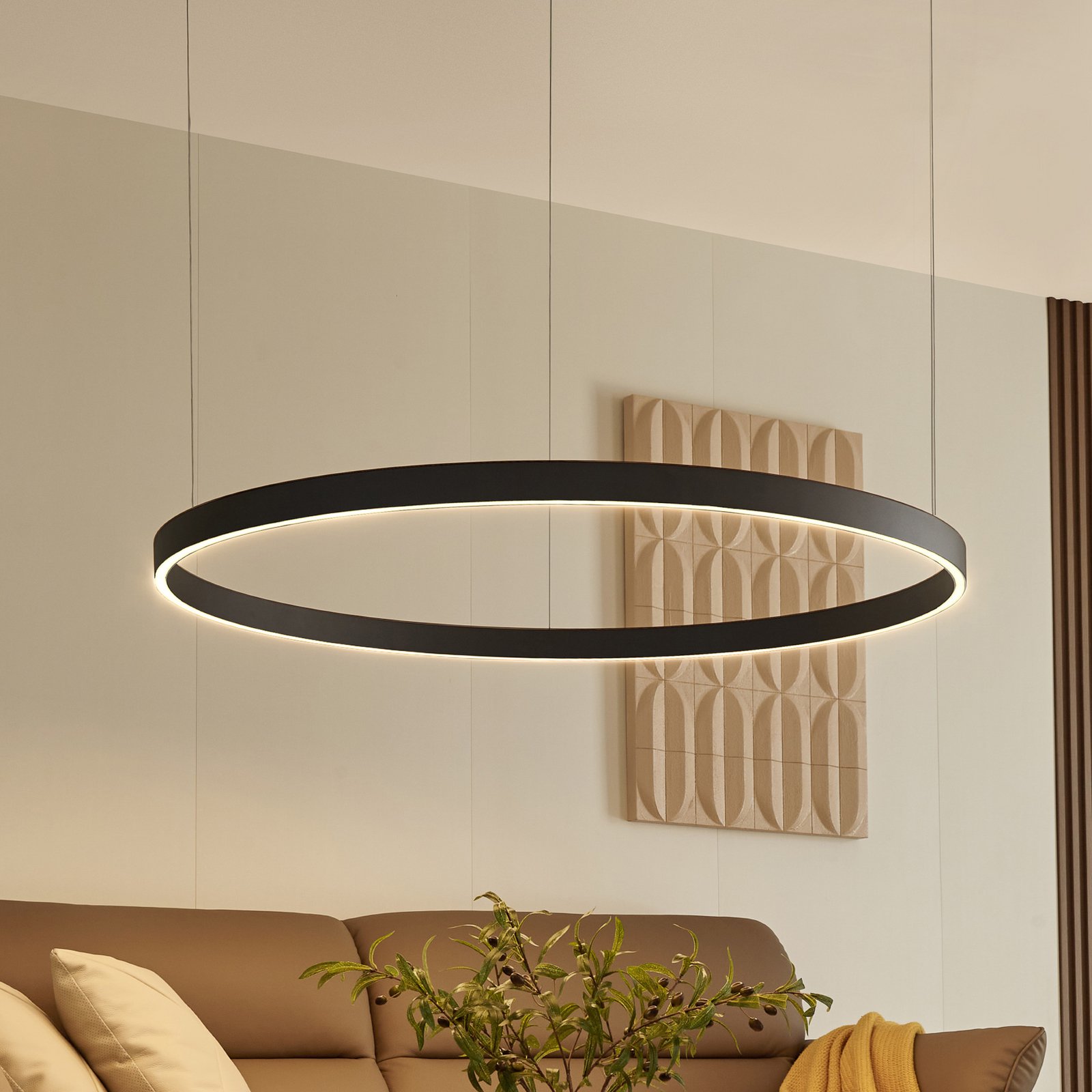 Arcchio Answin LED-hänglampa 88 W svart