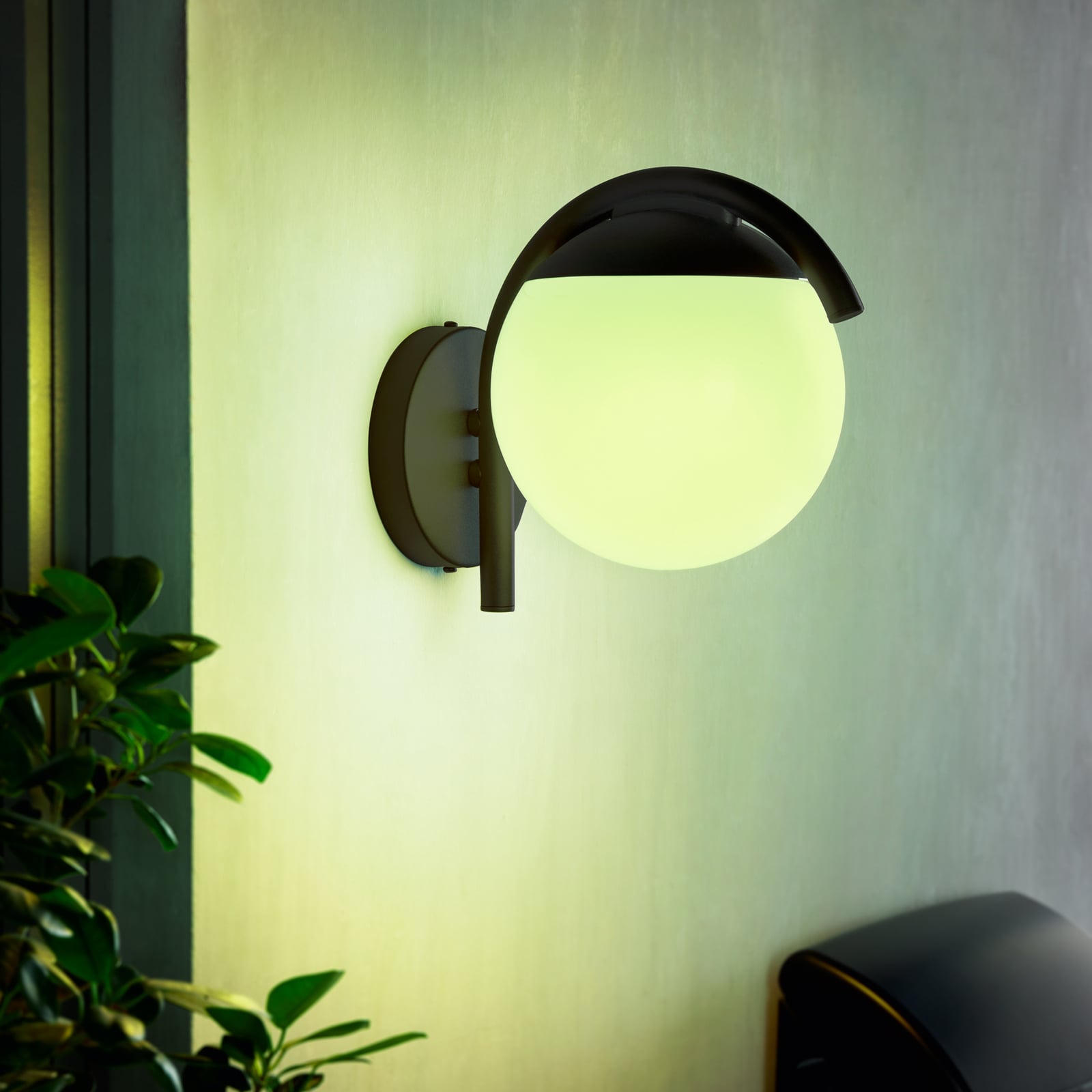 Außenwandlampe Prata Vecchia, schwarz, Höhe 26 cm, Metall