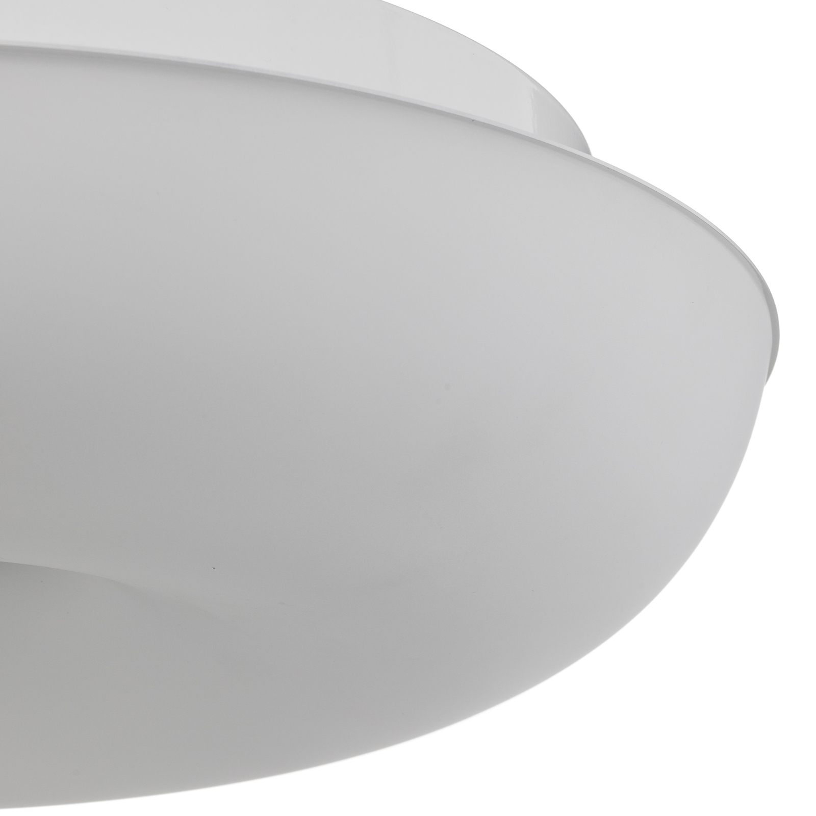 BANKAMP Vanity glas-plafondlamp LED, nikkel