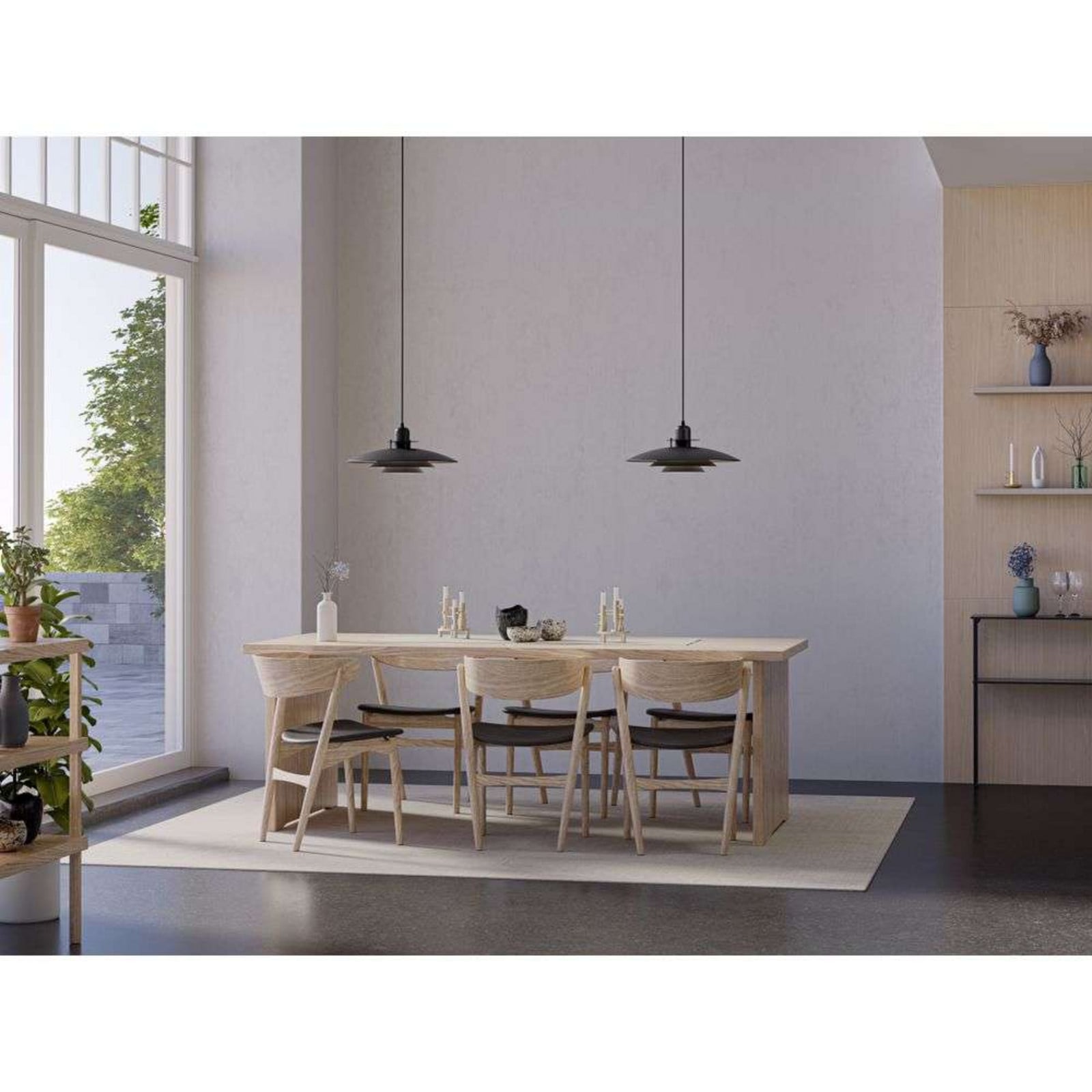 Primus V Pendelleuchte Ø47,5 Matt Black Belid - Esszimmer - Metall