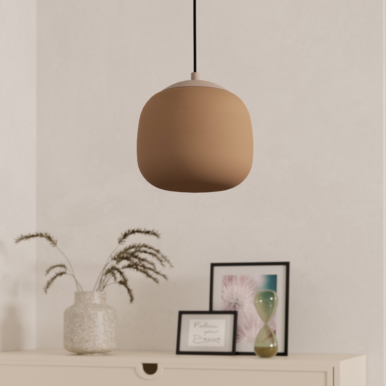 Hengelampe Cominio taupe/sand, 1 lyskilde