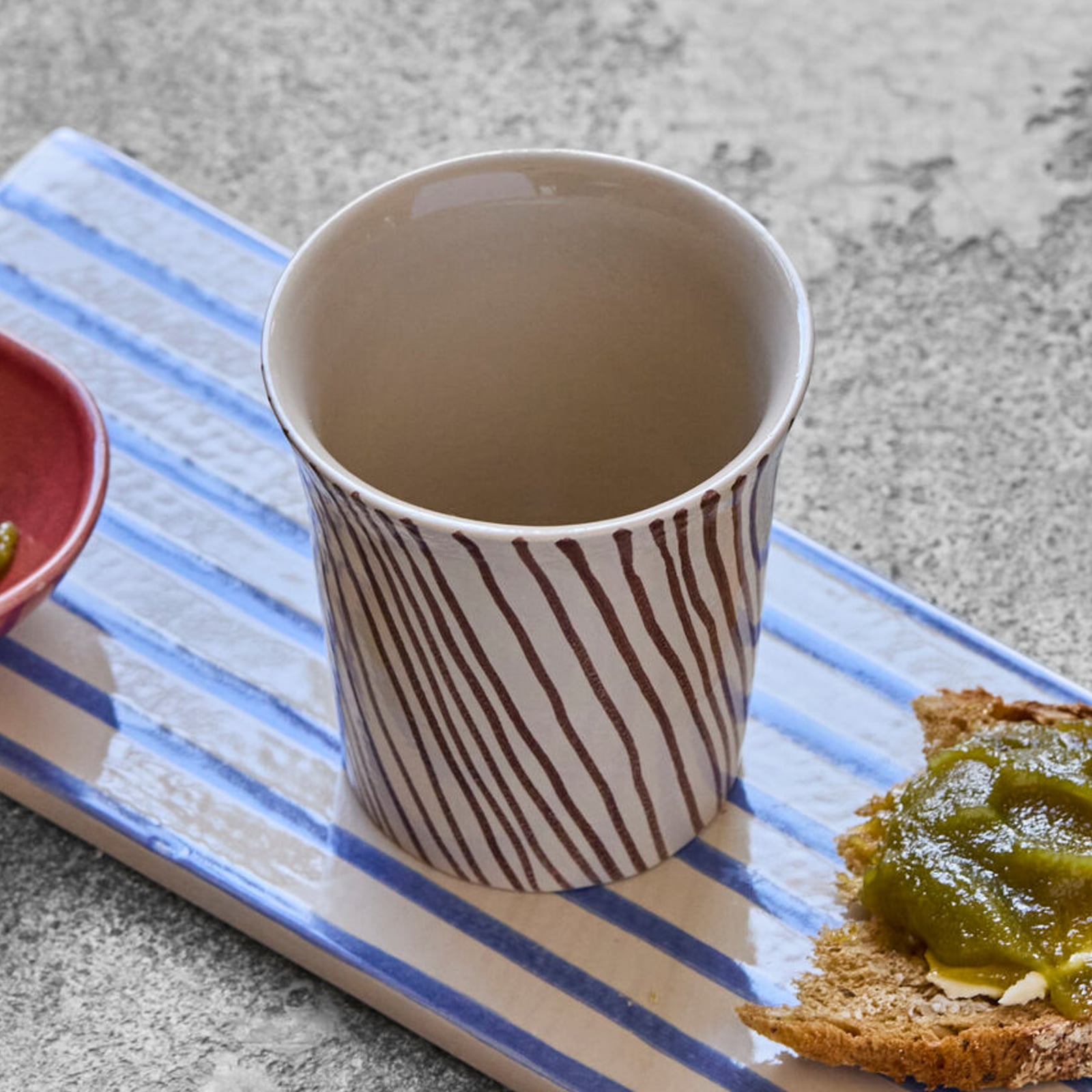 Tazza HDDiva, marrone, ceramica, 9 cm, set da 2 - House Doctor