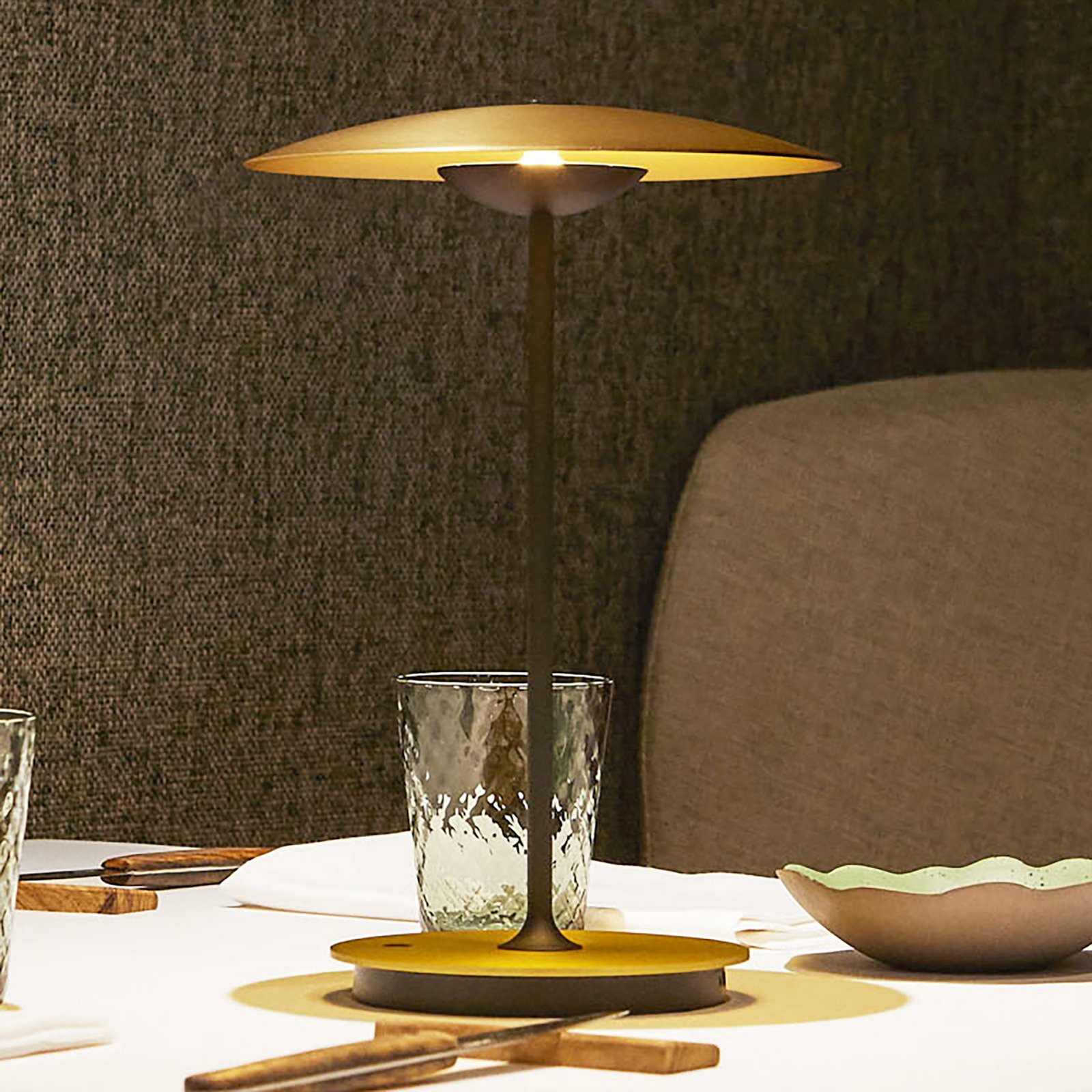 MARSET Ginger LED rechargeable aluminium table lamp
