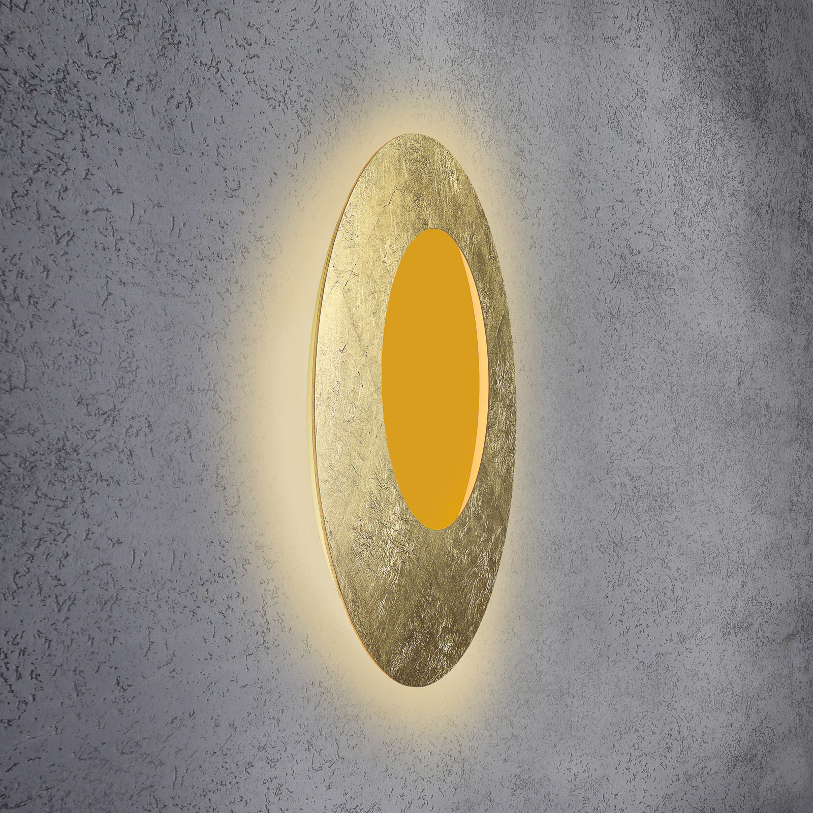 Escale Blade Open LED-Wandleuchte RGBW gold