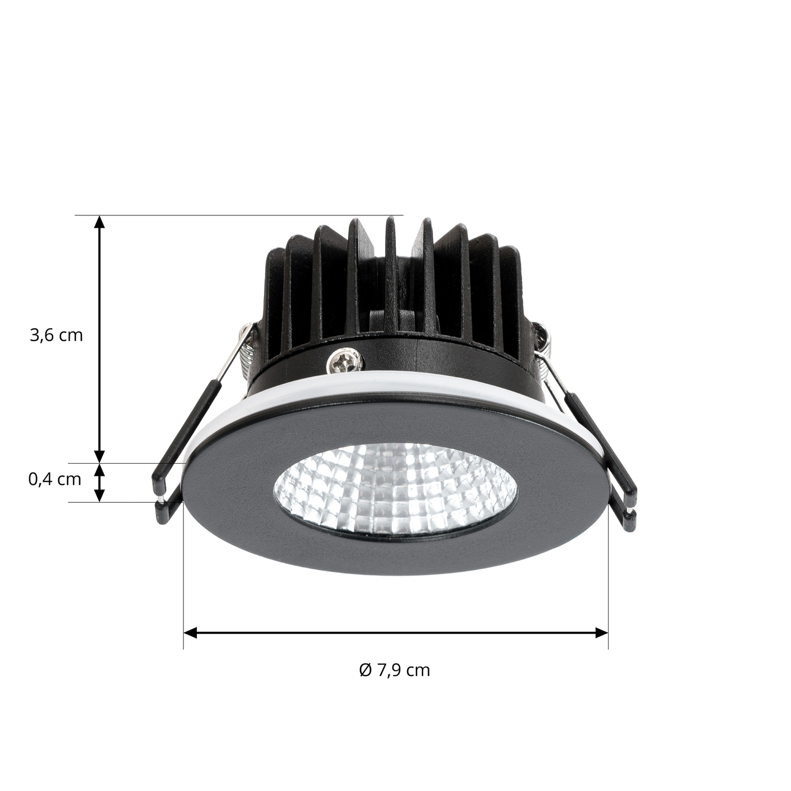 Lirin LED Recessed spot 3000K IP65 Black - Arcchio