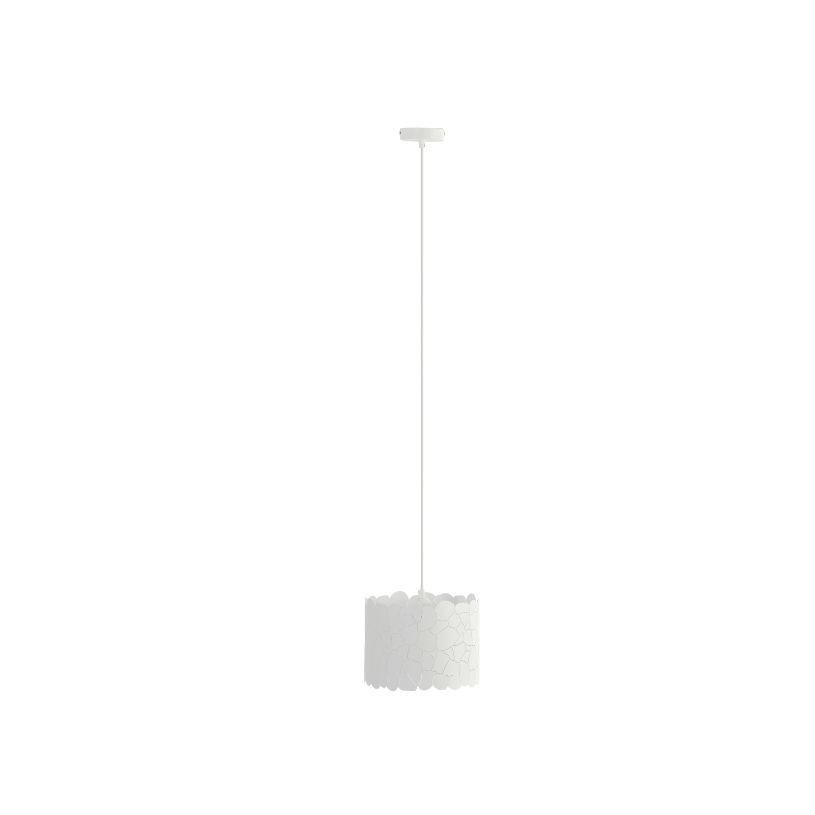 Lindby pendant light Aralena, white, metal, Ø 26 cm