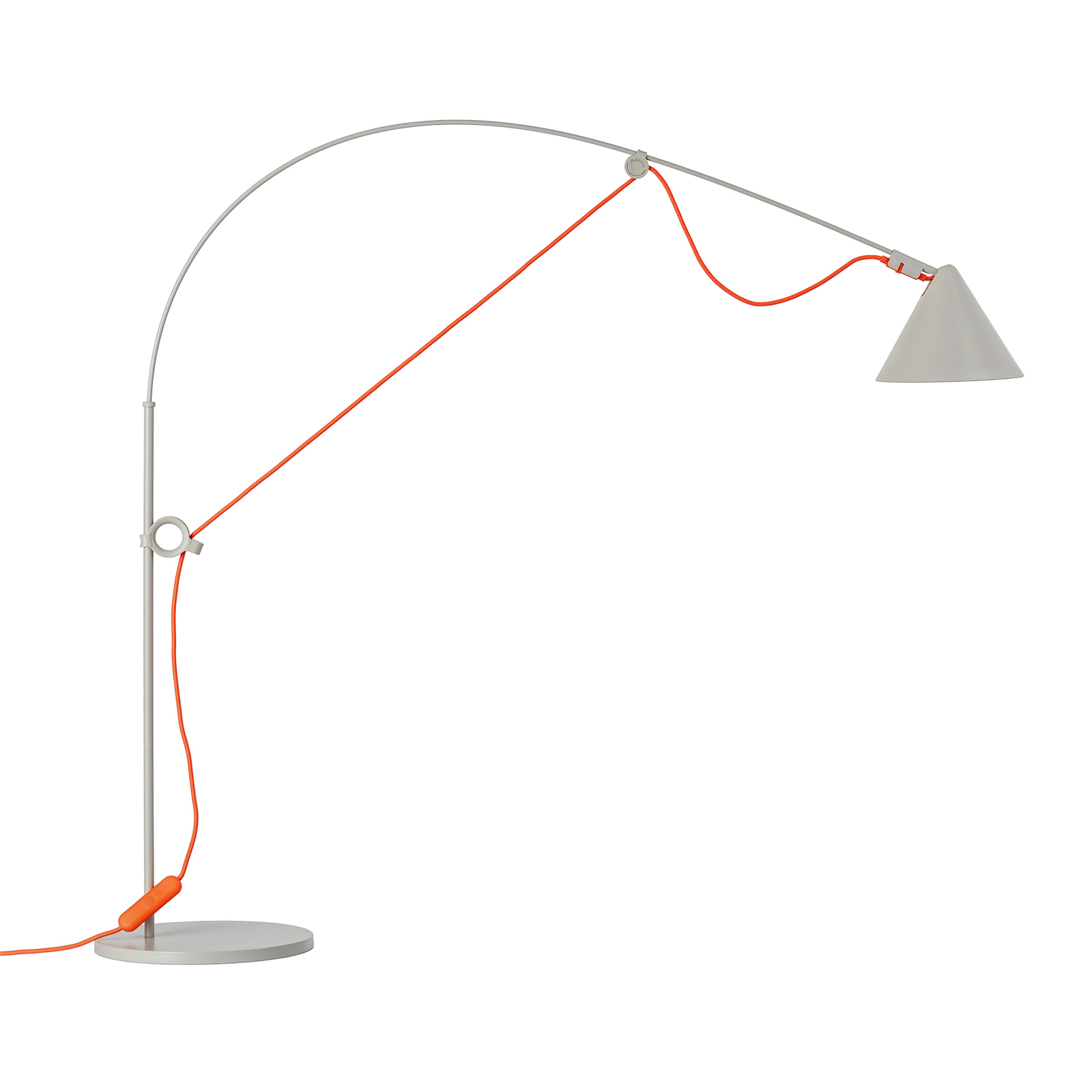 midgard AYNO S lampe de table grise/orange 2 700 K
