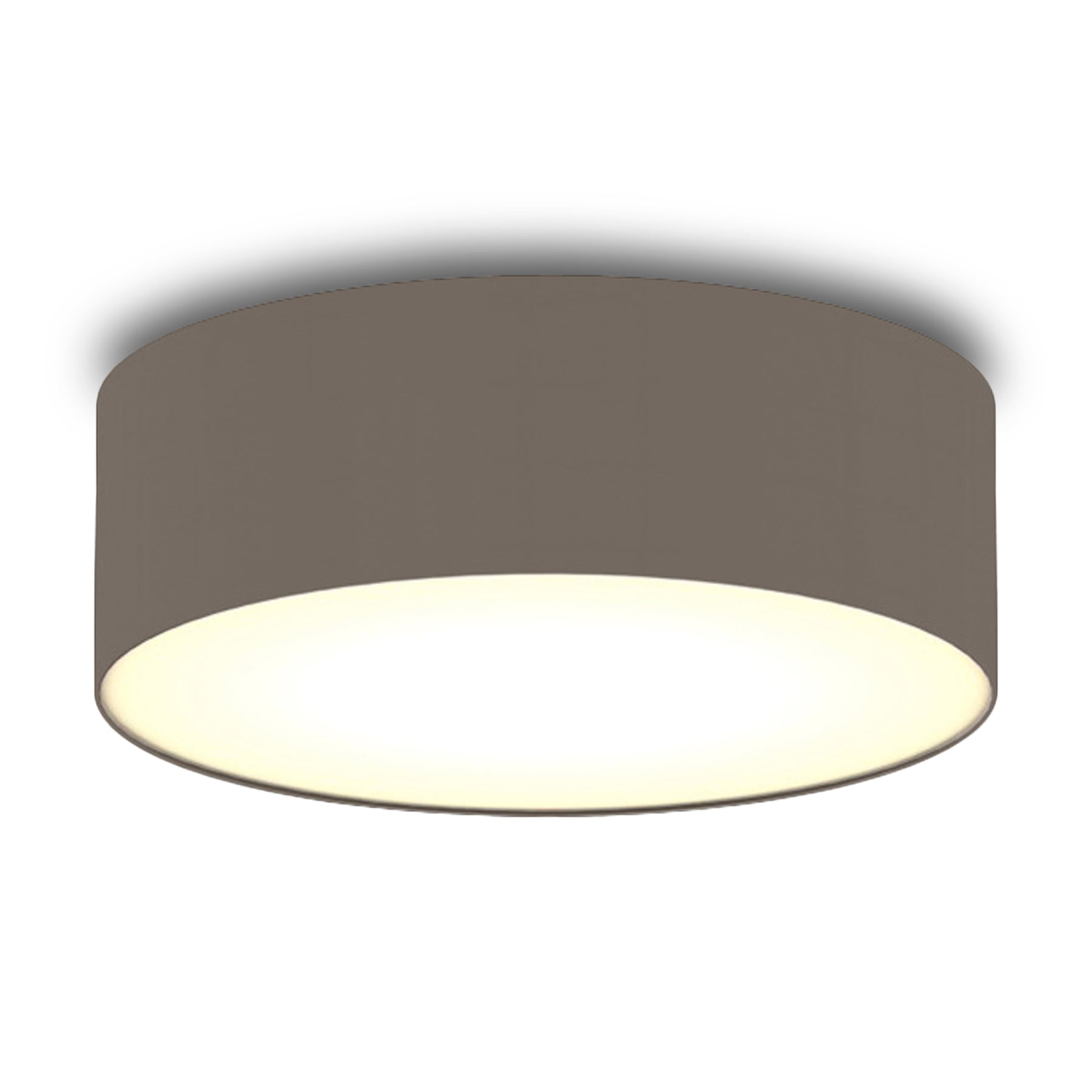 Smartwares Brown fabric ceiling light Ceiling Dream 30 cm, for Living / Dining Room, fabric, plastic, E14, 40 W, energy efficiency: A++, H: 11 cm