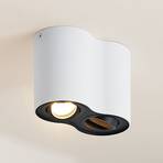 Arcchio Hermalina lampa sufitowa, okrągła, 2-pkt.