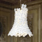 Kartell Bloom suspension LED G9, oblong, blanc