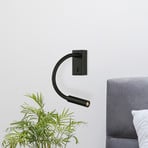 Lampe de lecture LED Cio, interrupteur, bras flexible, 930, noir