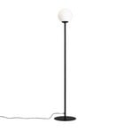 Joel floor lamp, metal and glass, black/white