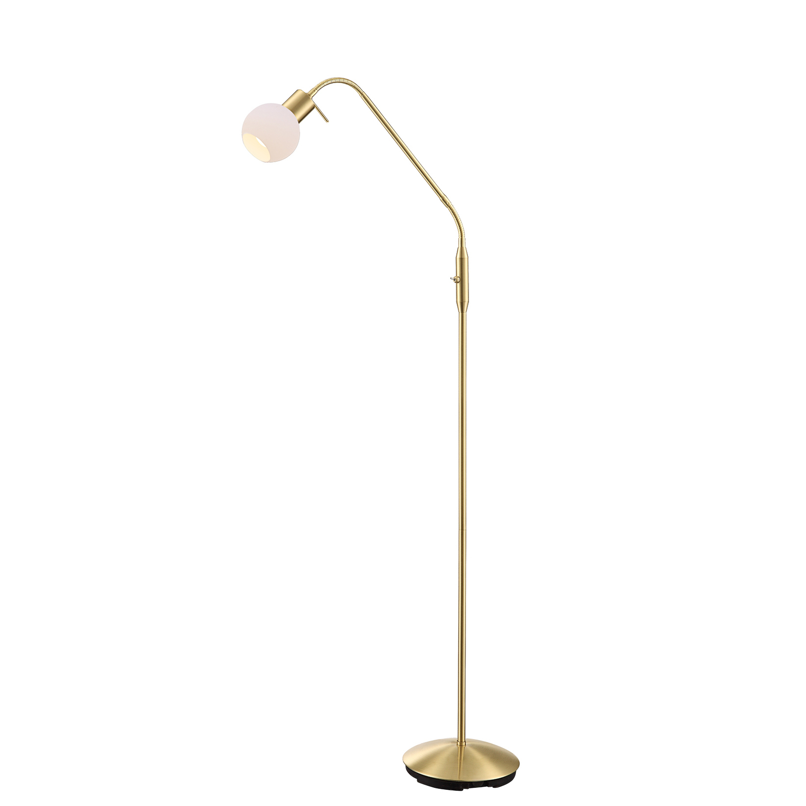 Elaina floor lamp, 1-bulb, brass