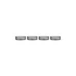 Ripple Serving Bowls Set of 4 Smoked Grey - ferm LIVING