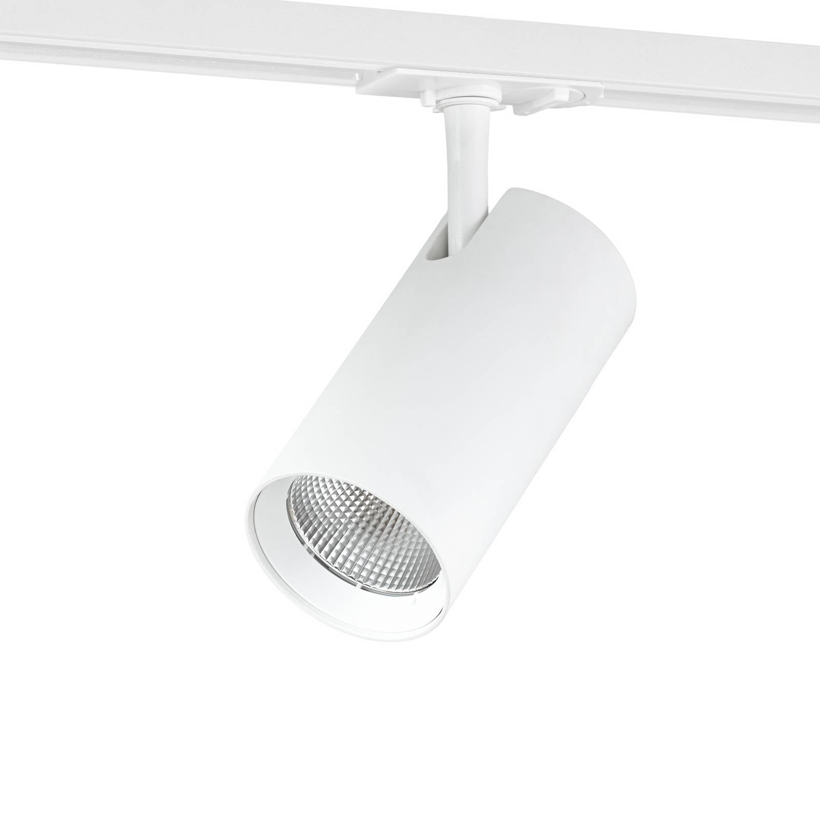 Lindby LED-Schienen-Spot Linaro, weiß, Ø 7 cm, Alu, CCT