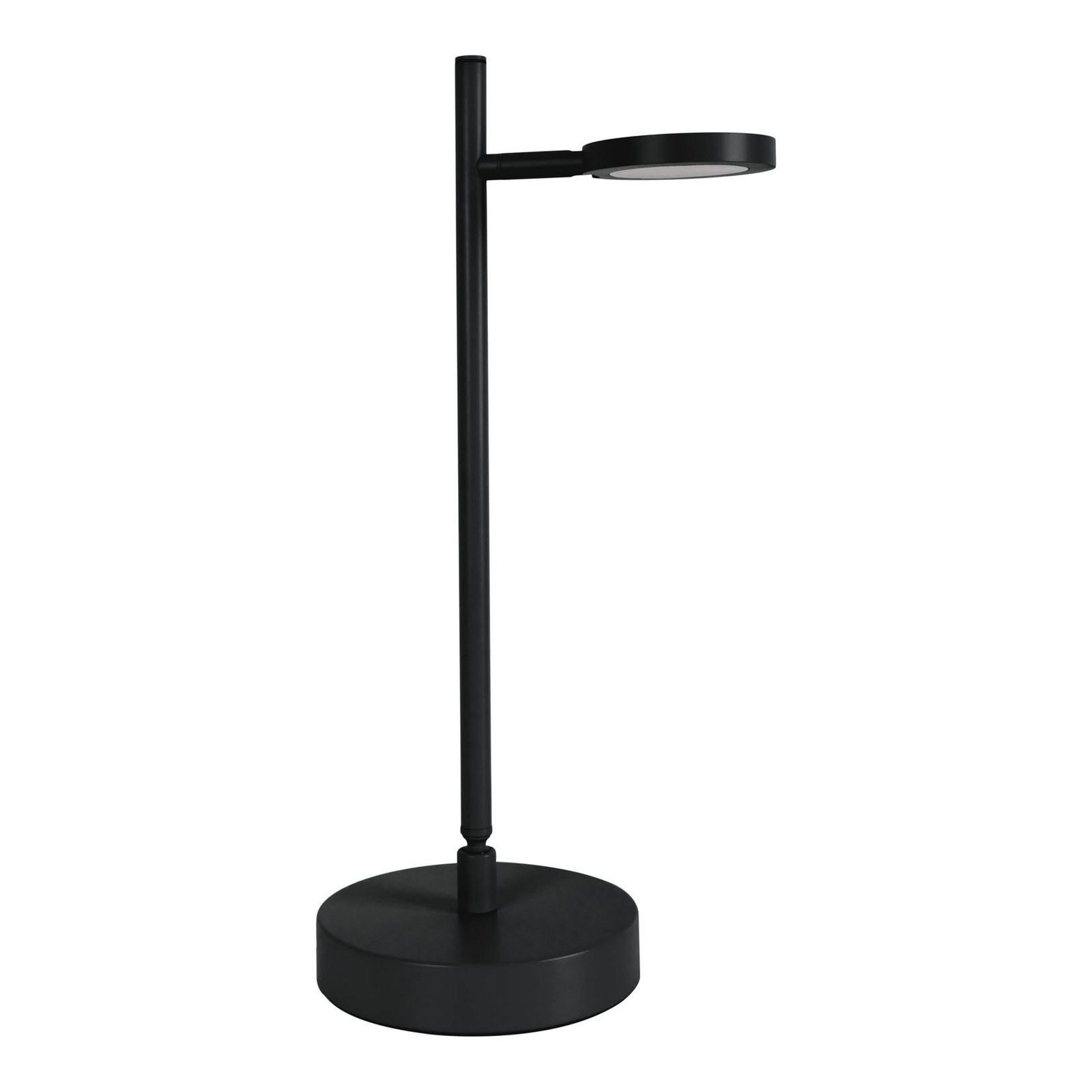 LED-bordlampe Lupa, svart Høyde 45 cm Metall Touchdim