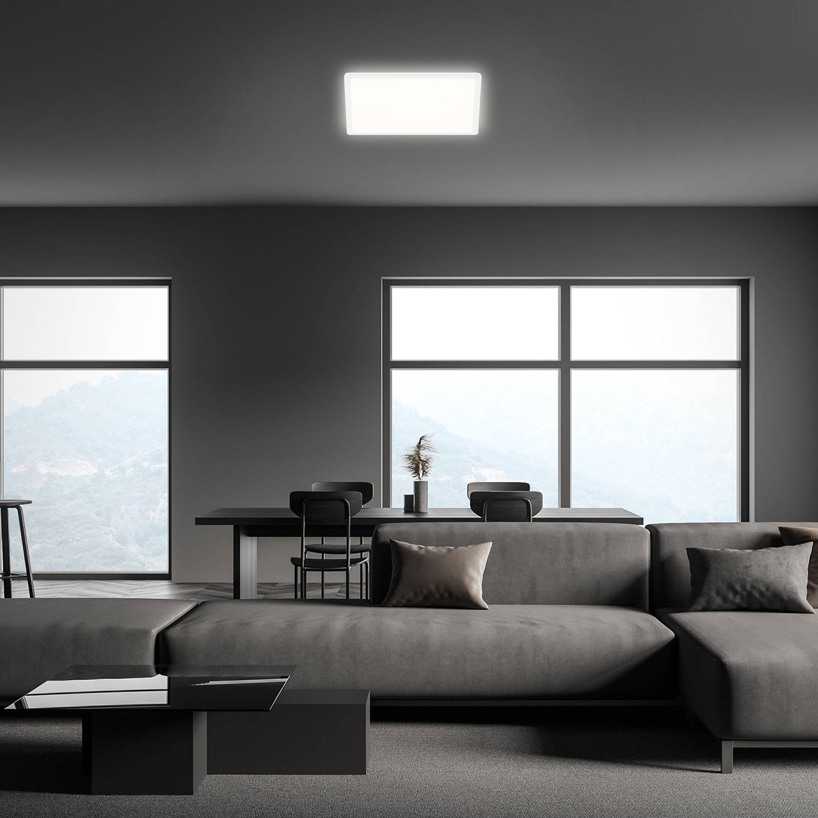 Lampa sufitowa LED Slim, kątowa 29,3 x 29,3 cm