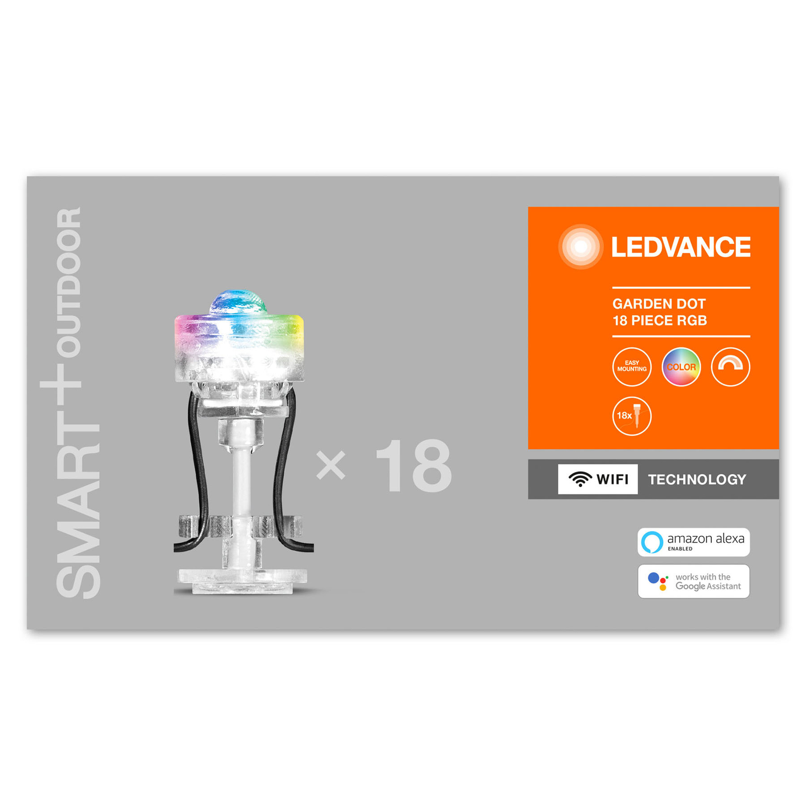 LEDVANCE SMART+ WiFi Garden Dot LED-Spot 18er-Set