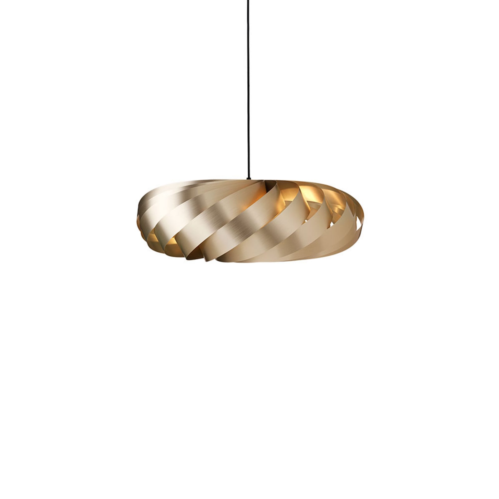 Lampada a sospensione Tom Rossau TR5, Ø 40 cm, dorata, alluminio