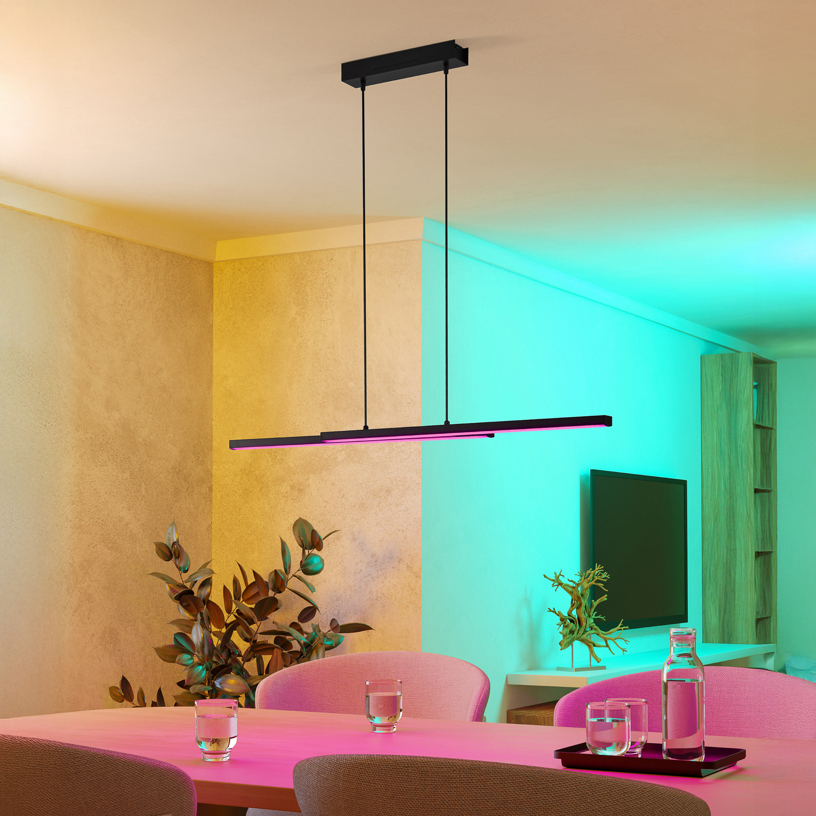 EGLO connect Fraioli-Z lámpara colgante LED negro