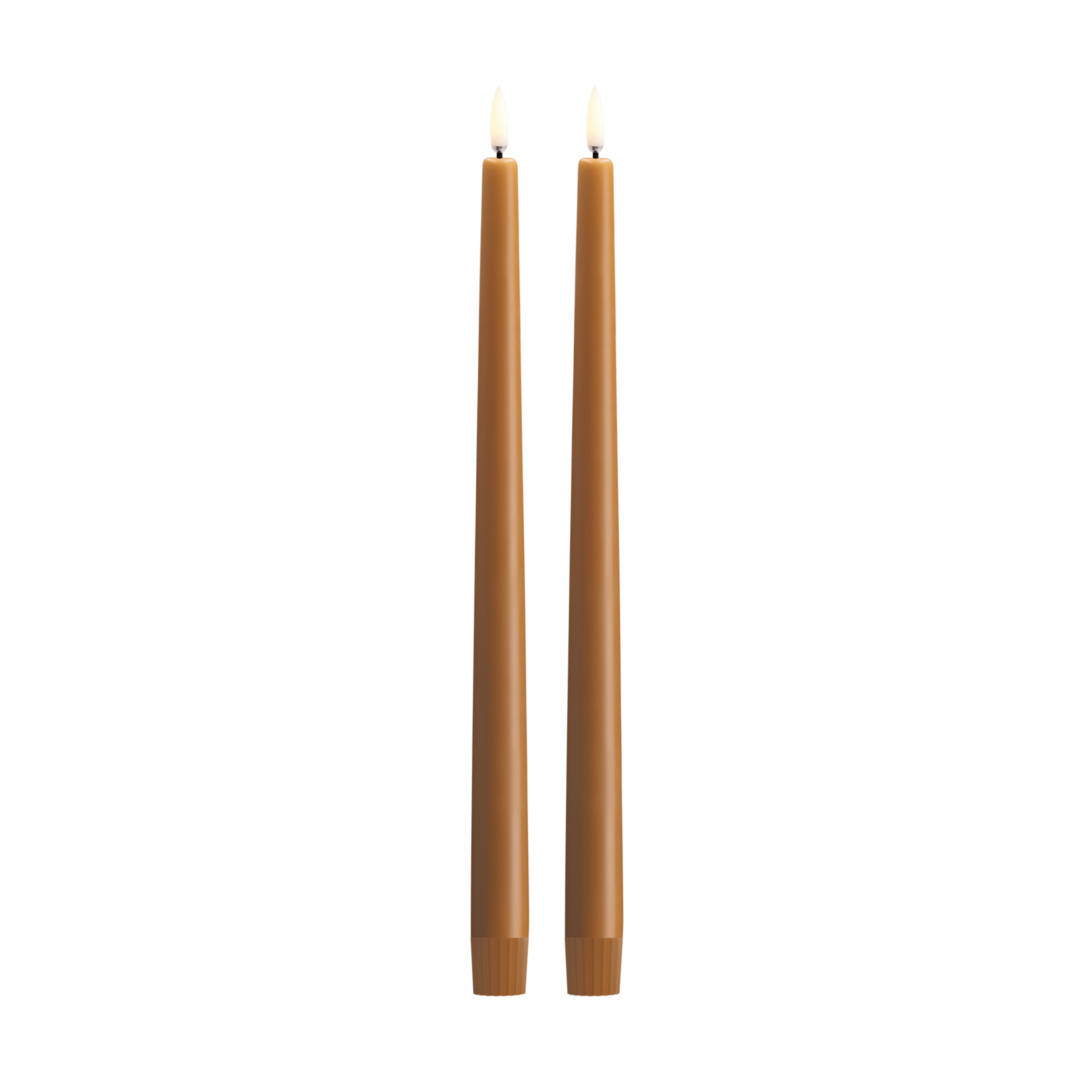 TAPER LED gyertya, 2 db, vadméz színű, magasság 32 cm - Uyuni Lighting