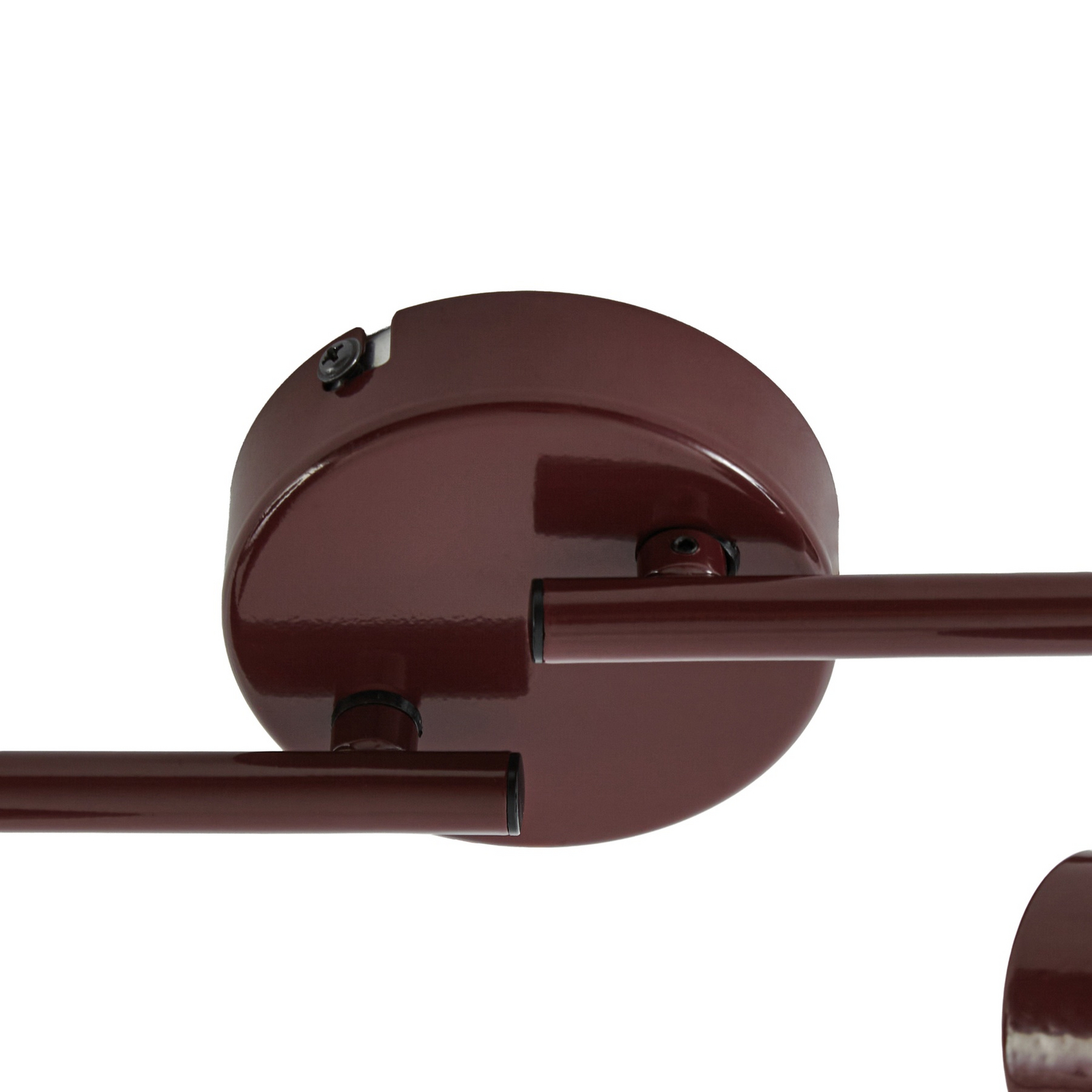 Spot pour plafond Lindby Ovelia, rouge foncé, 80 cm, à 4 lampes, E27
