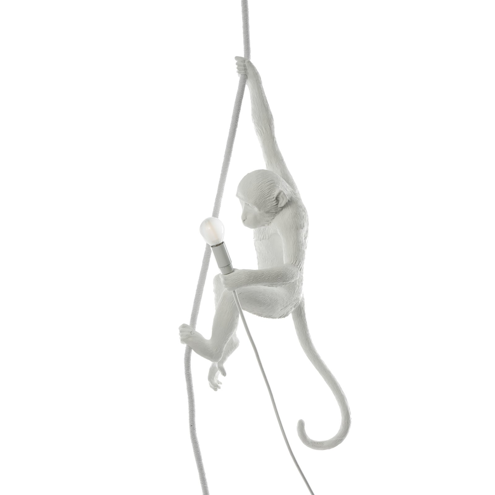 Monkey With Rope Riippuvalaisin Valkoinen - Seletti