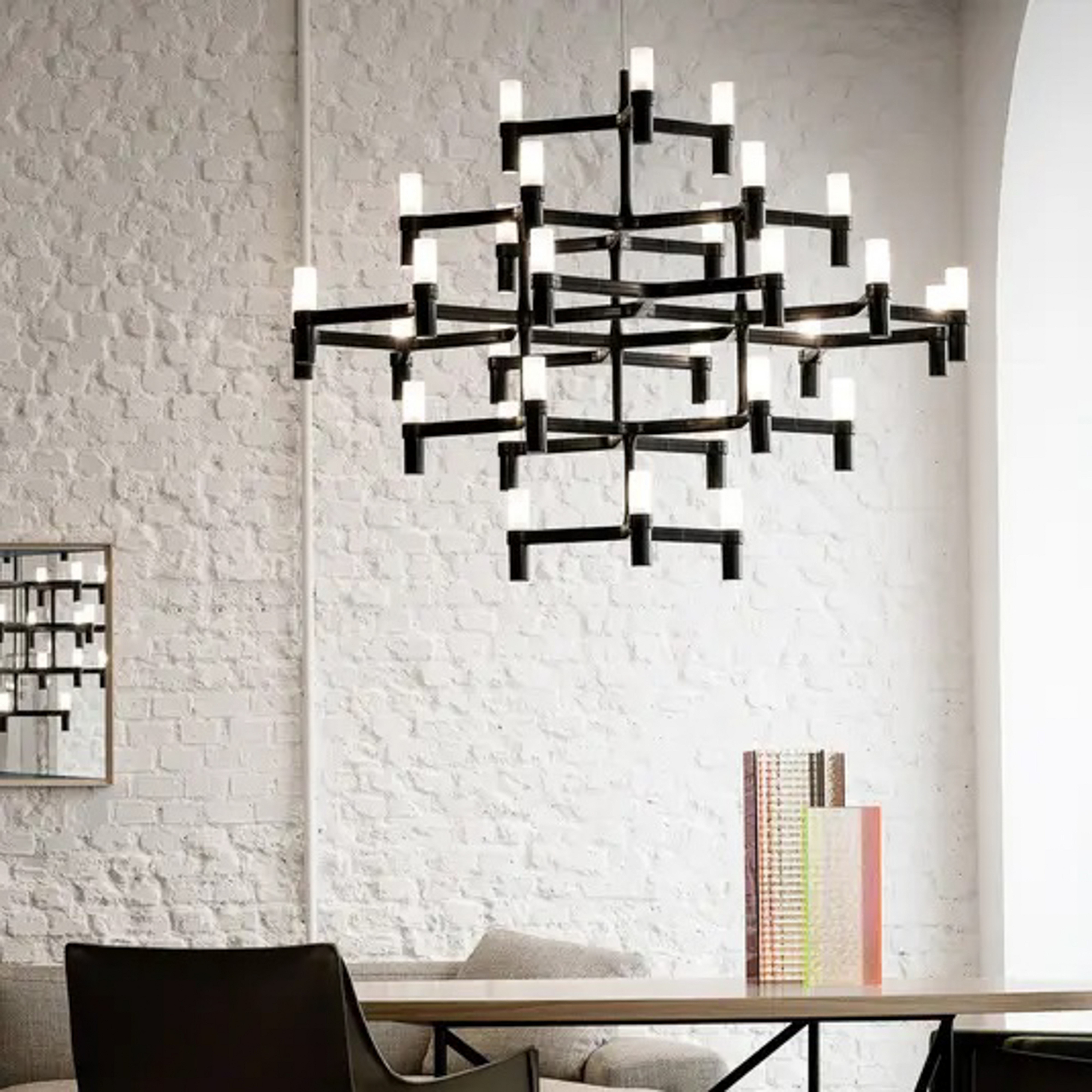 Crown Major hanging light, 30 lights, white - Nemo