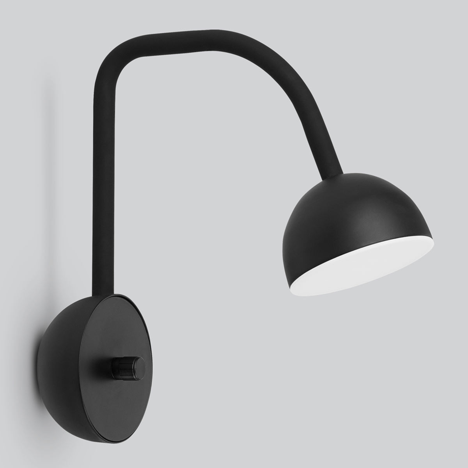 Northern Blush LED wall light, black