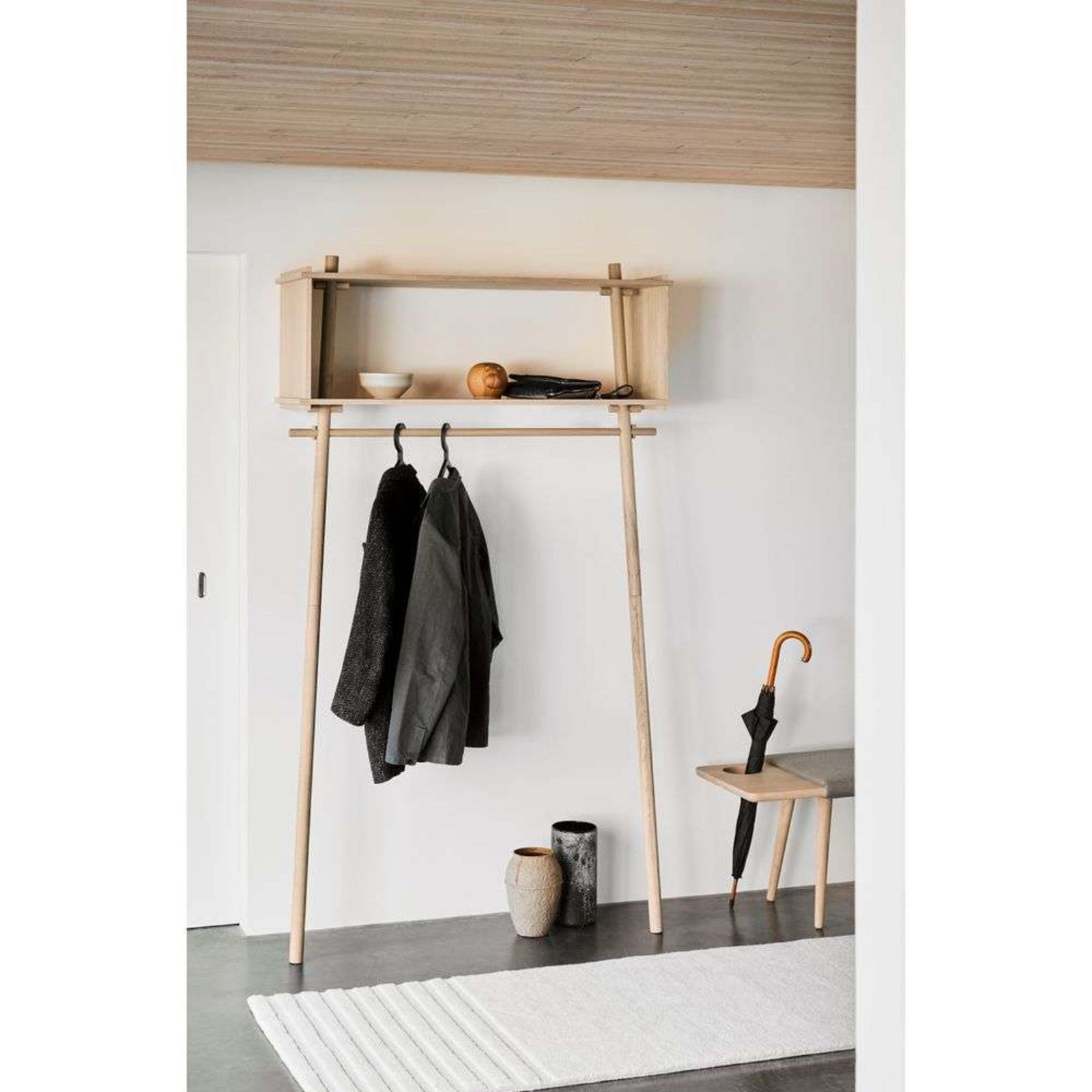 Töjbox Wardrobe Large White Oak - Woud