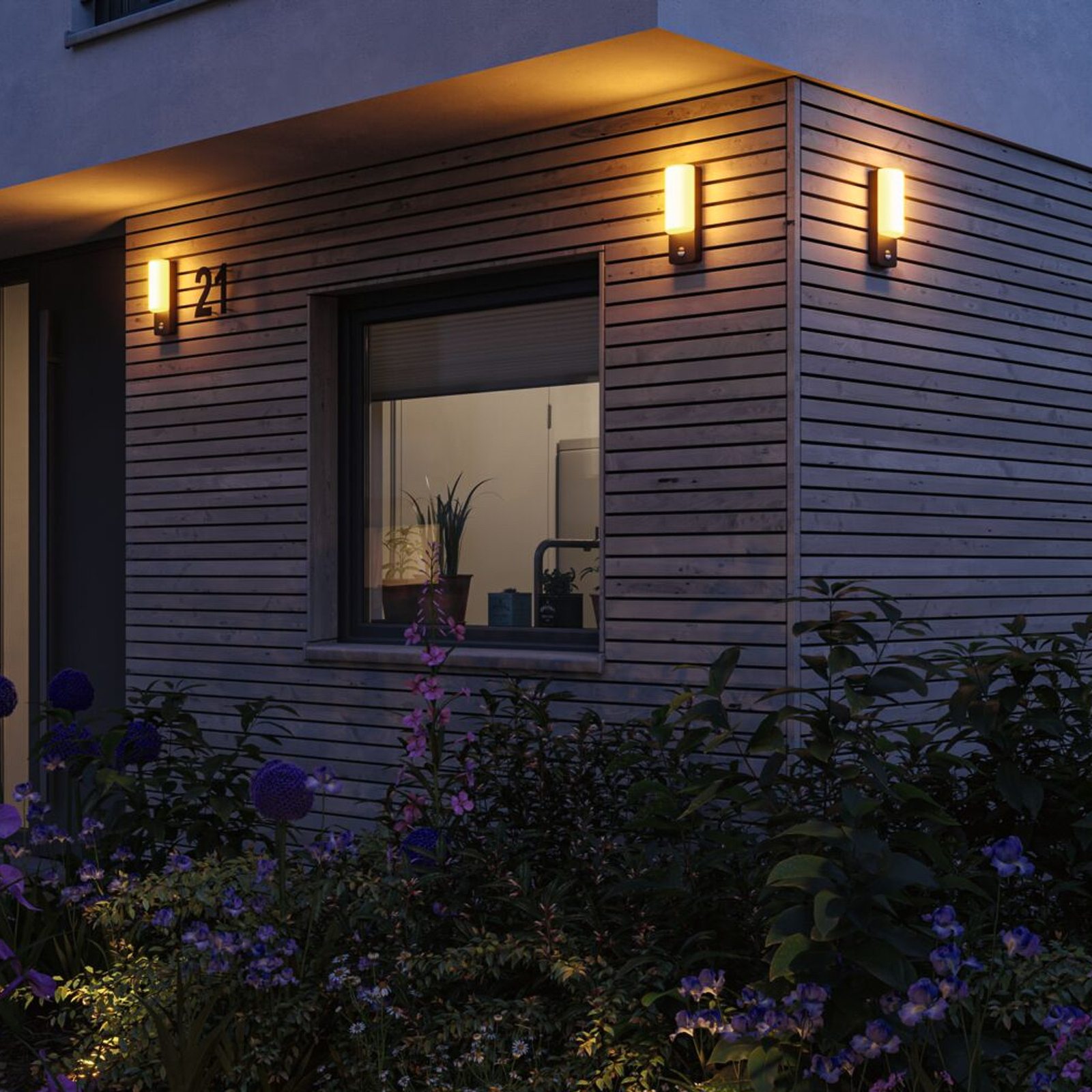 Bonnie Buiten Wandlamp met Sensor 2200-3000K SWR Antraciet - Paulmann